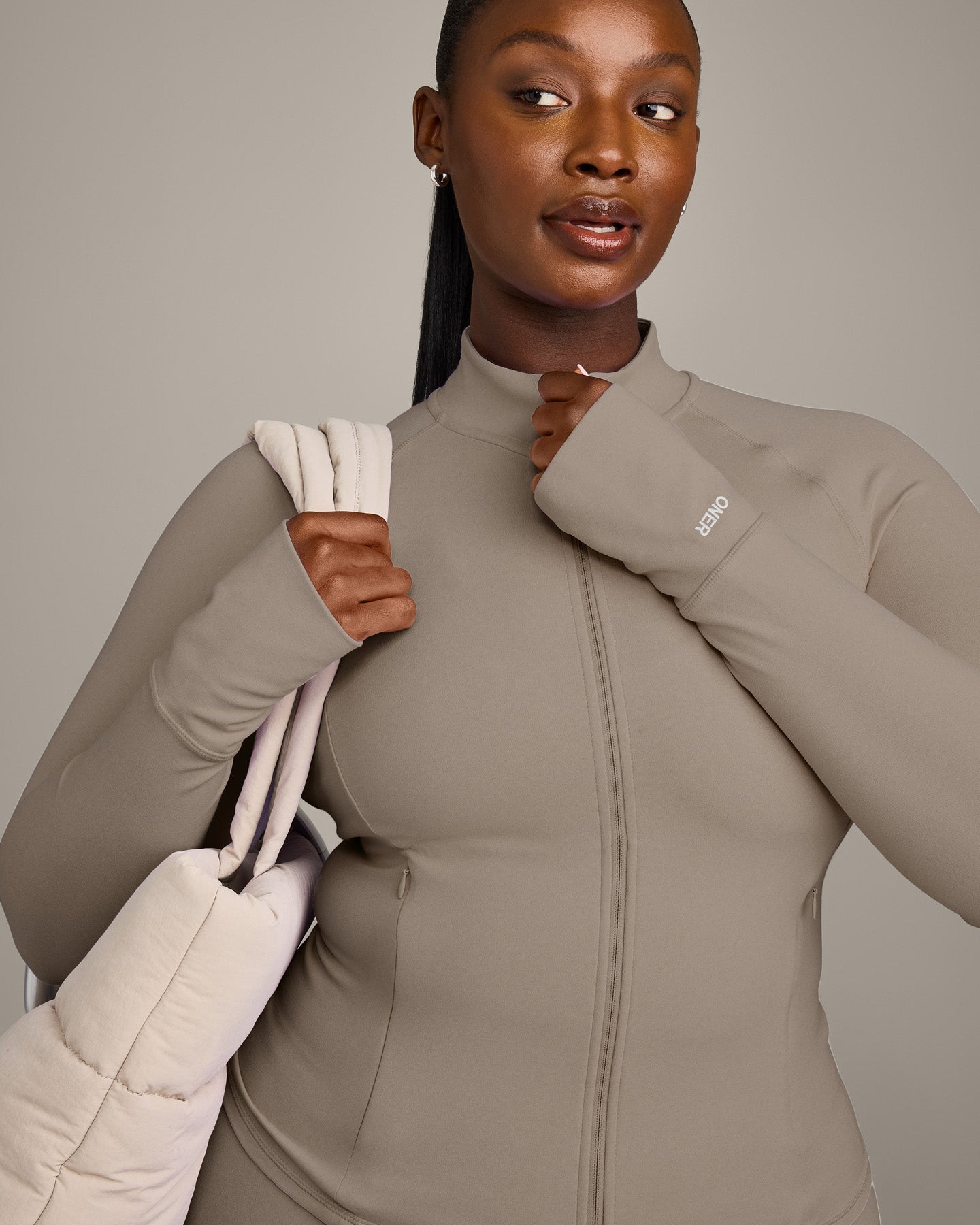 Alternative view of SoftMotion Jacket with Grey Logo | Minky