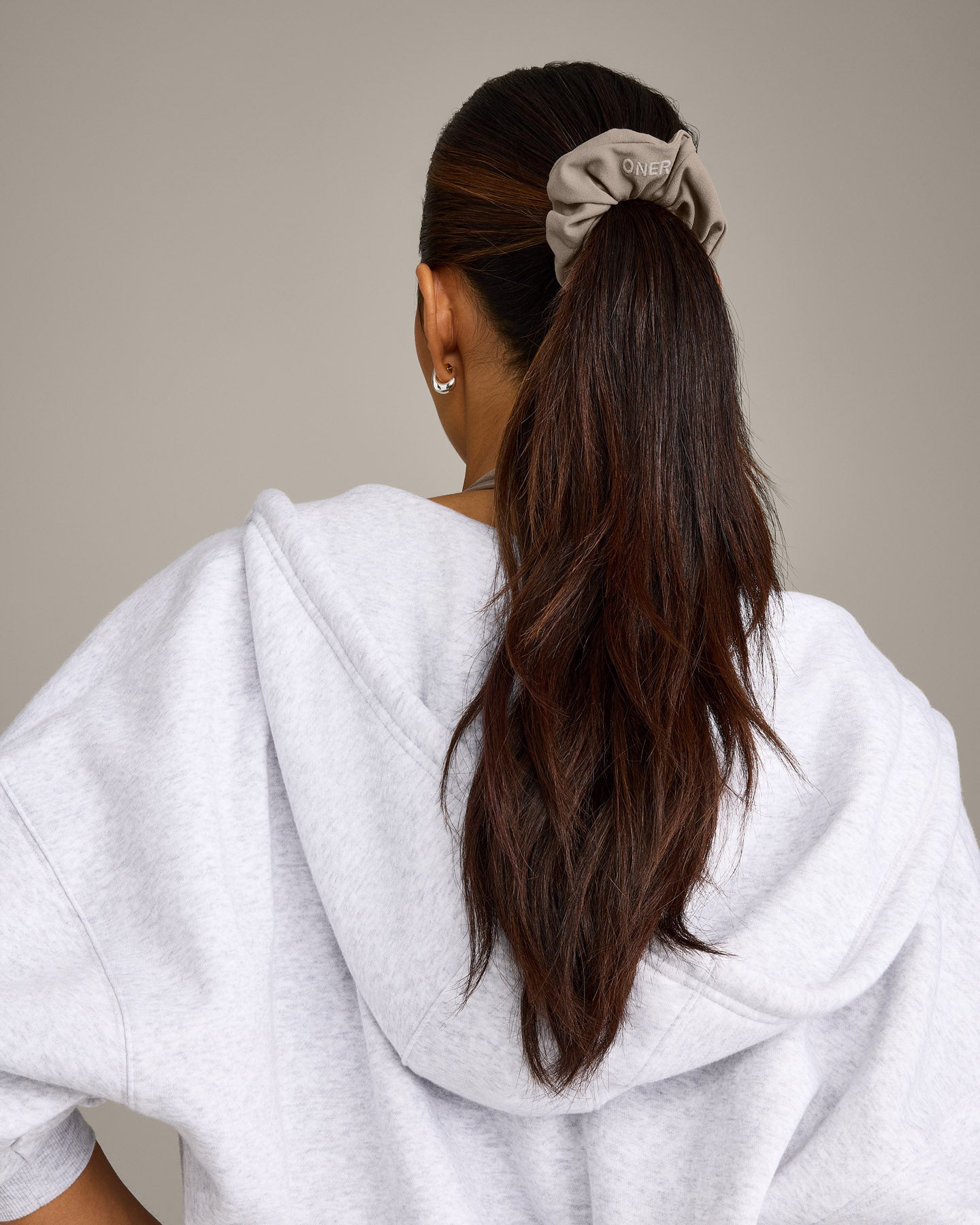 SoftMotion Scrunchie with Grey Logo | Minky - Image 4