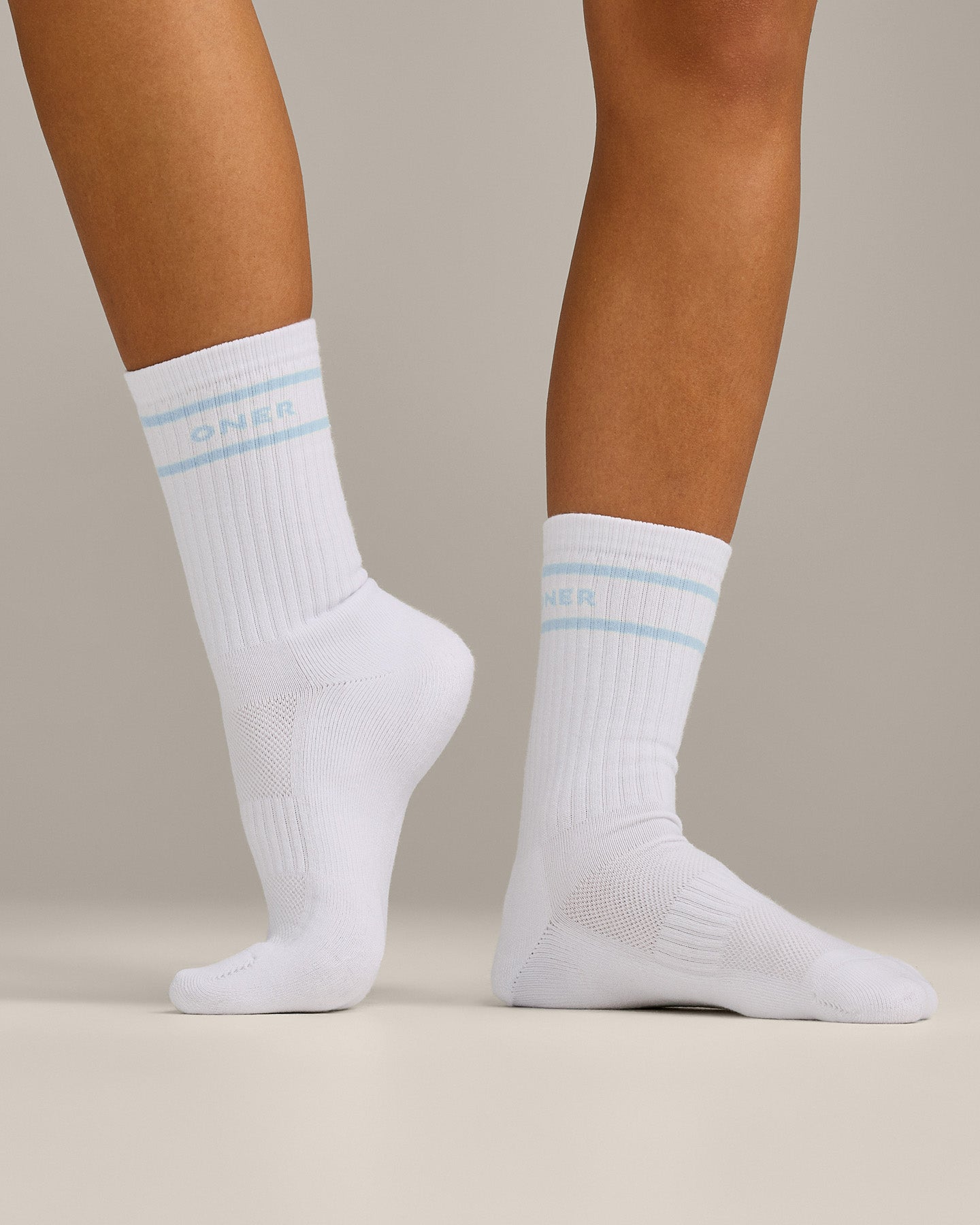 Varsity Stripe Long Crew Socks 1 Pack | Cloud Blue