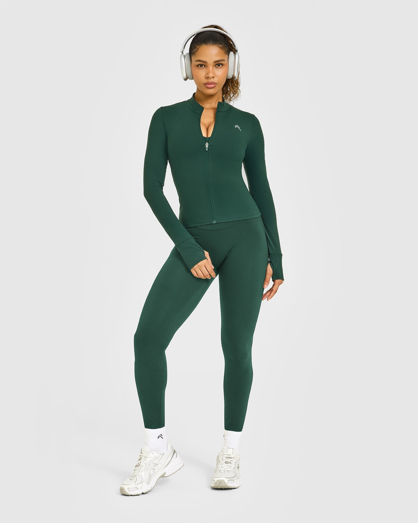UnifiedMove Jacket White Logo | Racing Green - Image 3