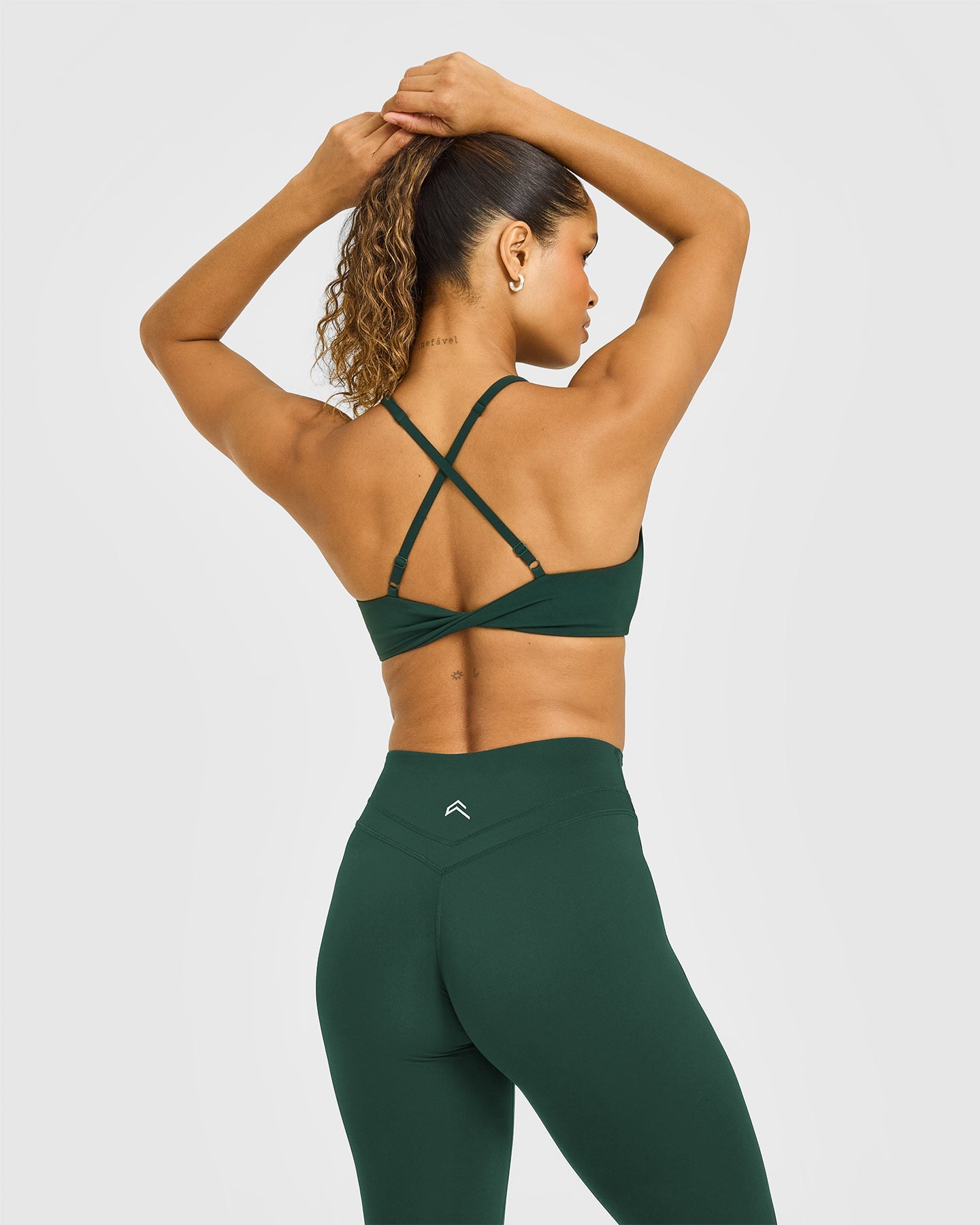 UnifiedMove Micro Bralette White Logo | Racing Green - Image 4