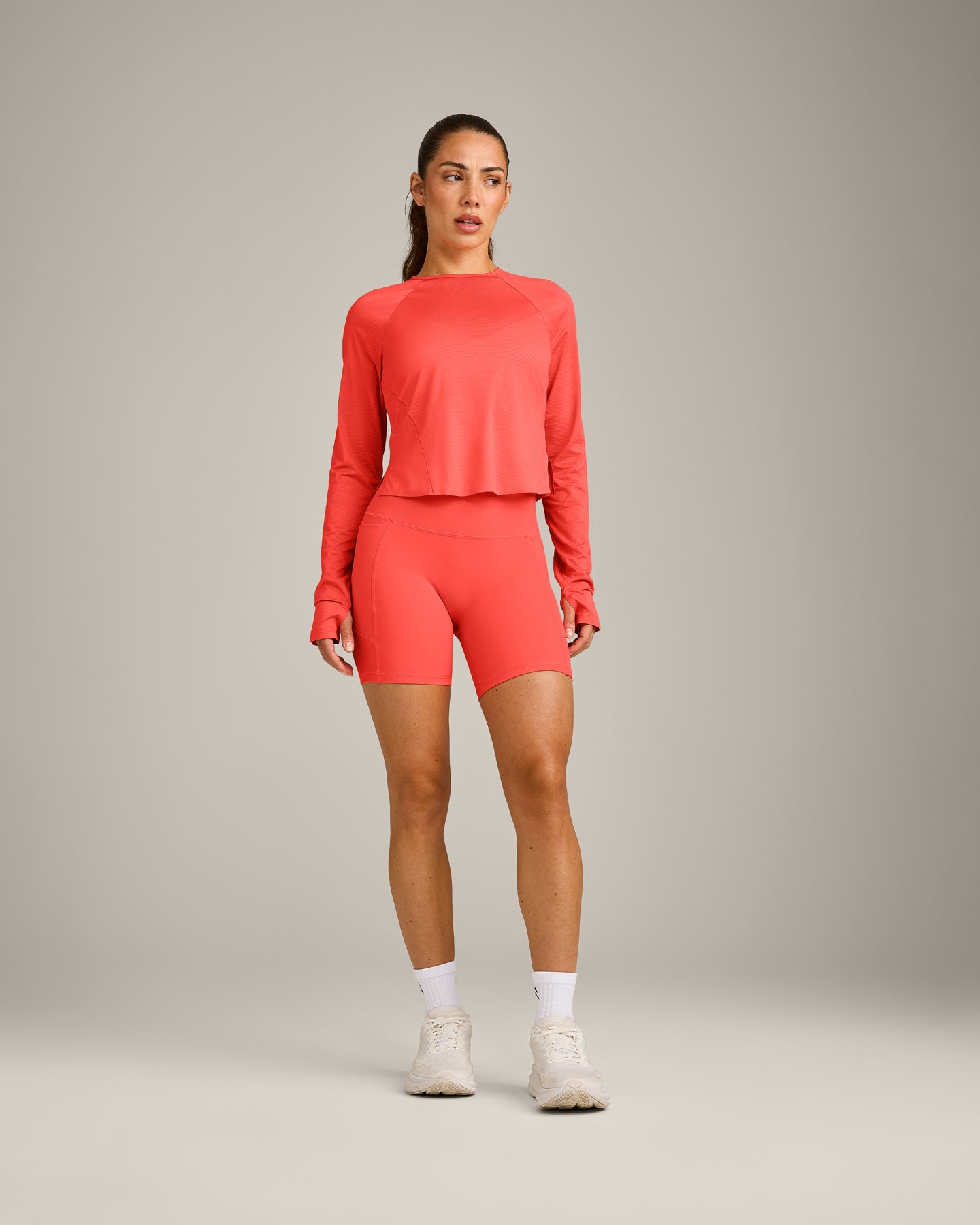 PrecisionMove Long Sleeve Top | Coral - Image 3