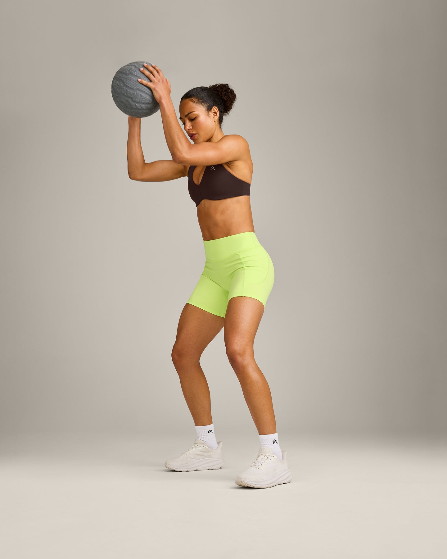 UnifiedMove Pocket Shorts 6" with Bonding with Reflective Logo | Citrus Green - Image 3