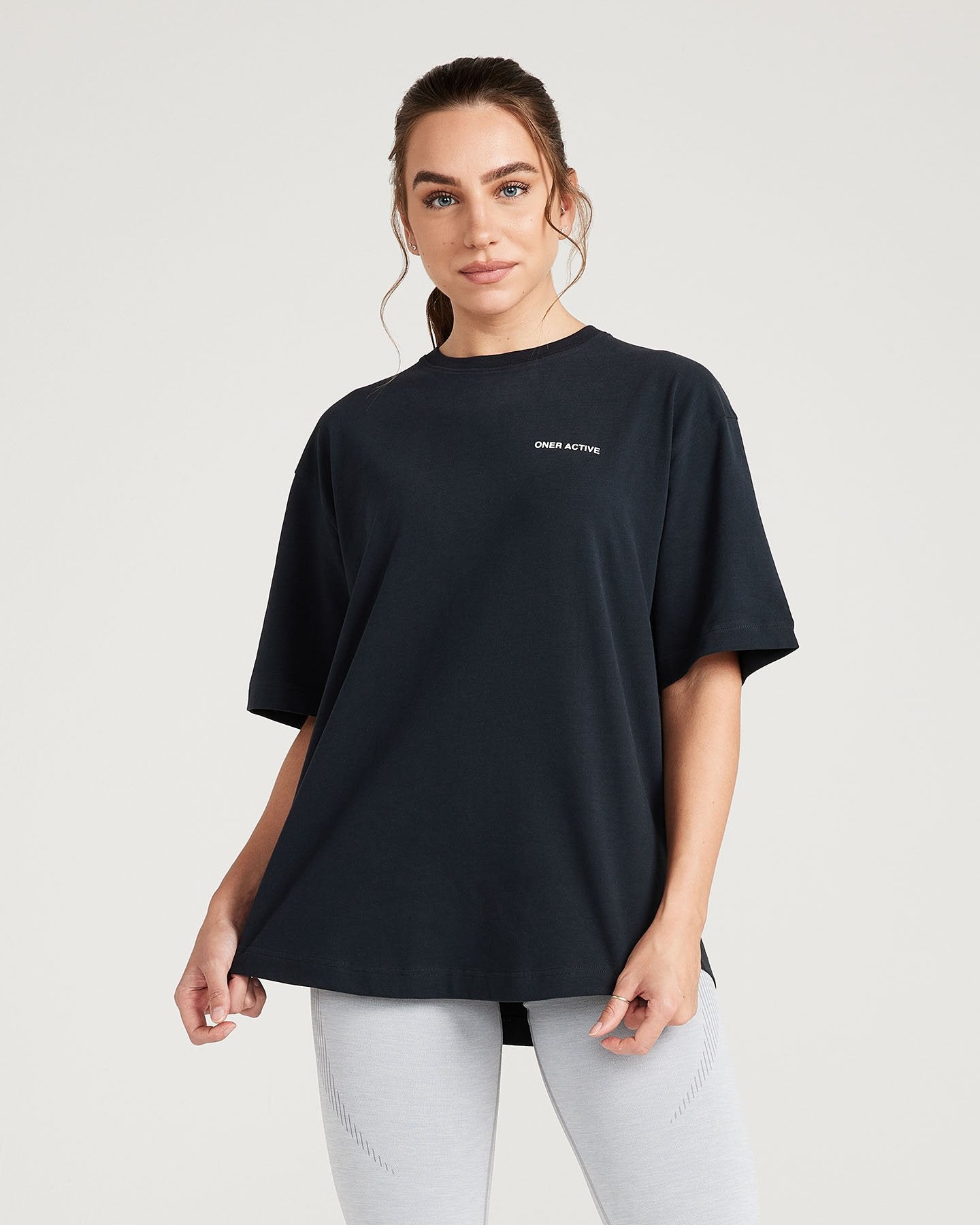Classic Oversized Short Sleeve Tee | Black
