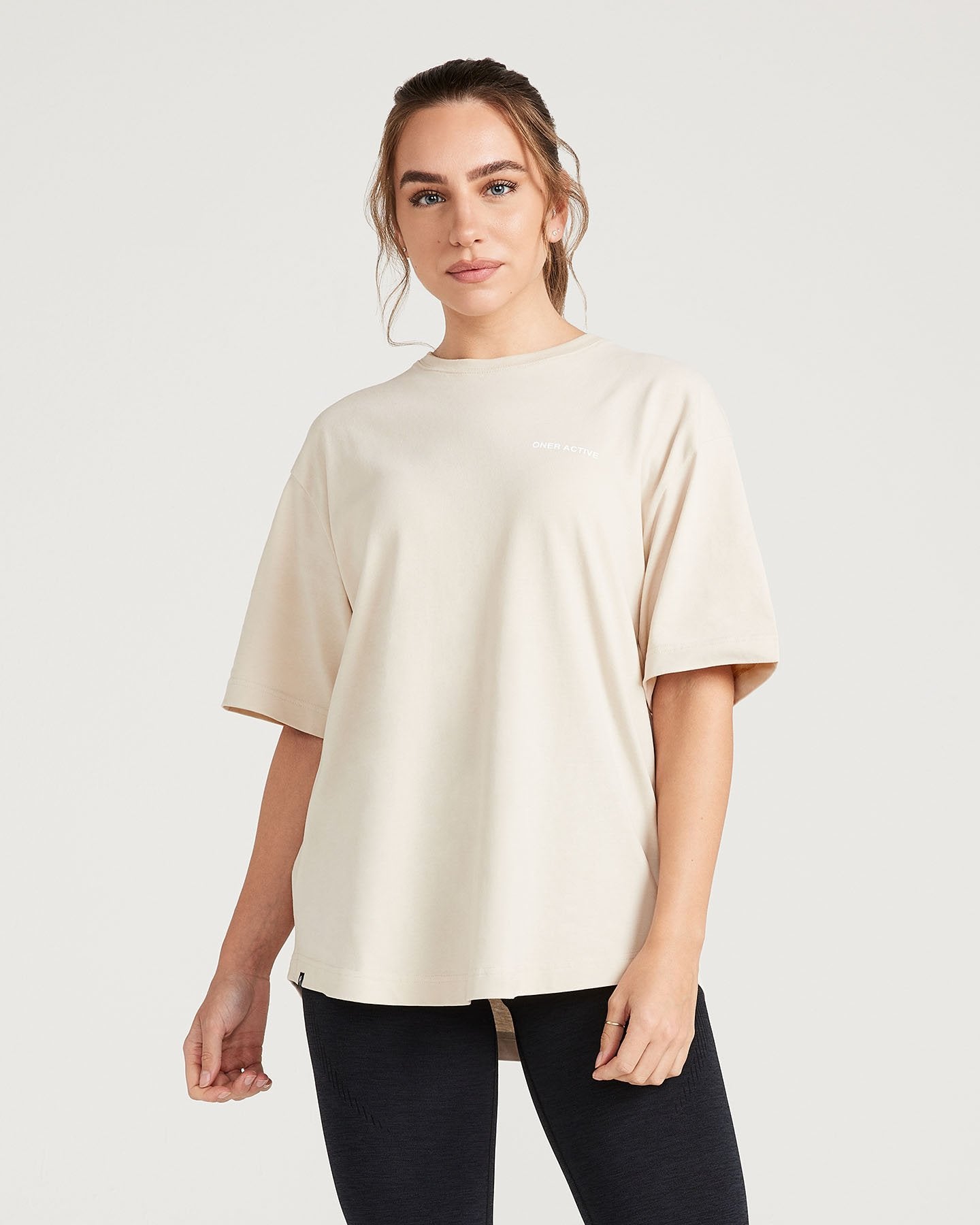 Classic Oversized Short Sleeve Tee | Sand