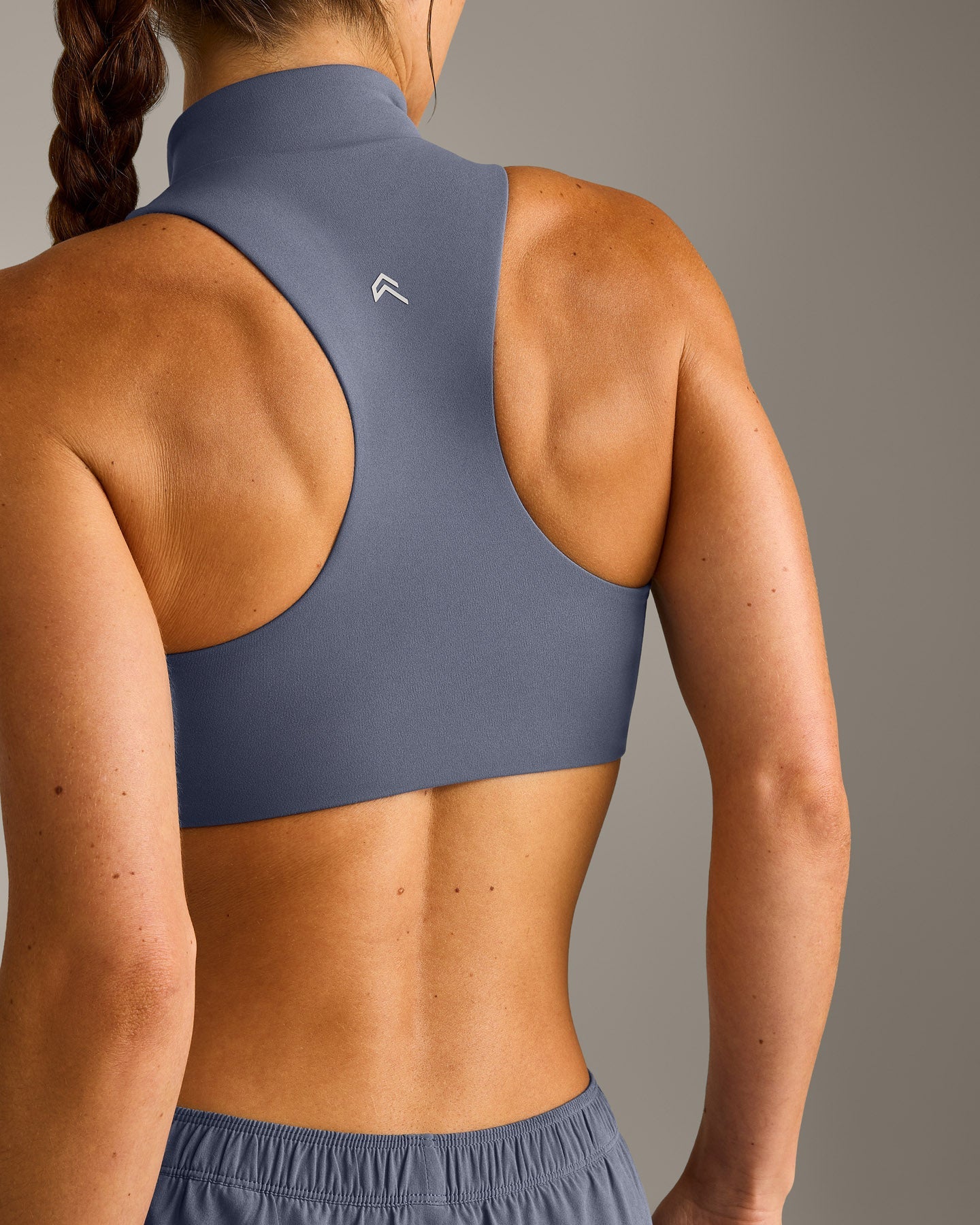 EasyLift Zip High Neck Sports Bra New Branding | Dark Granite Blue - Image 4