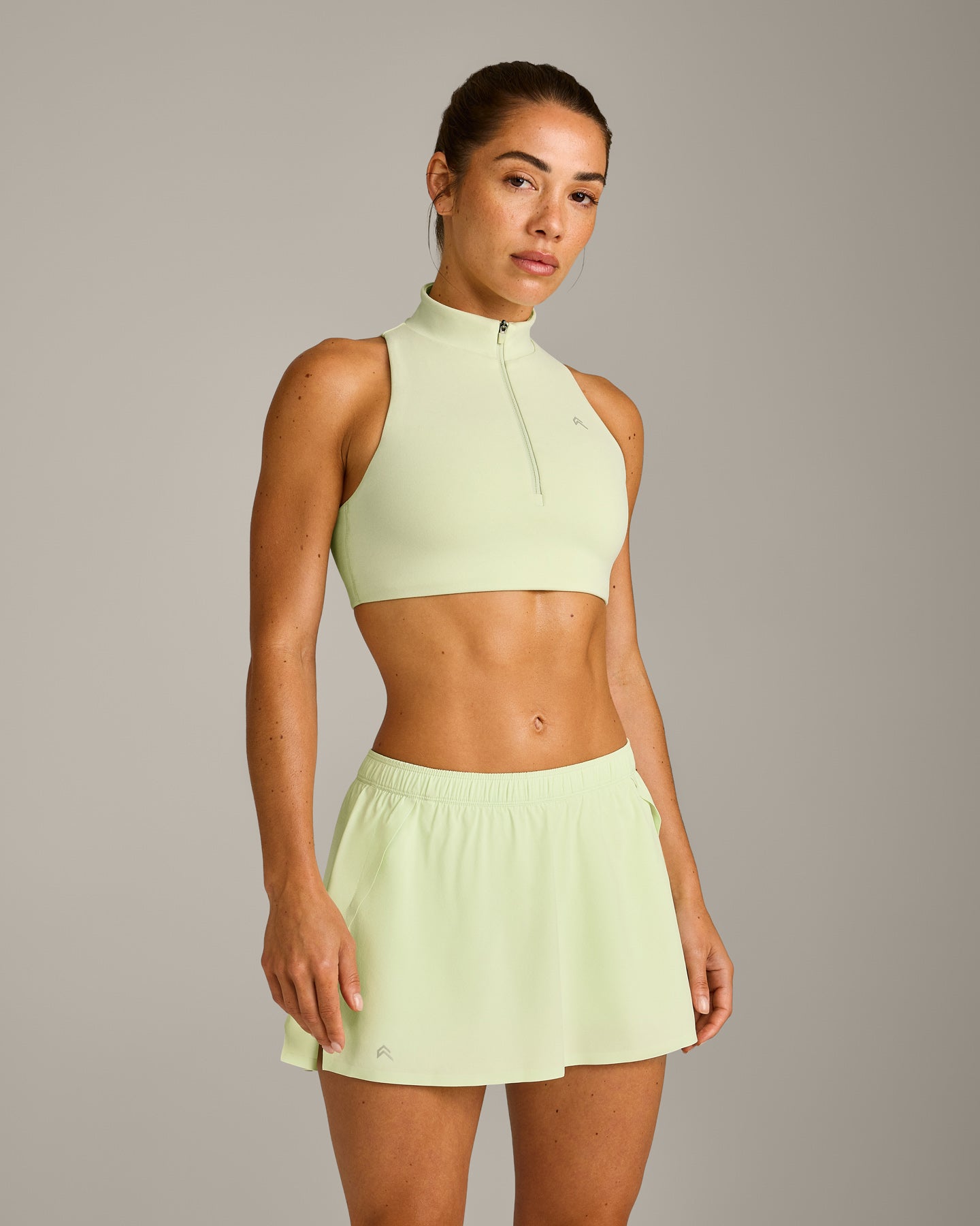 EasyLift Zip High Neck Sports Bra New Branding | Meadow Mist Green