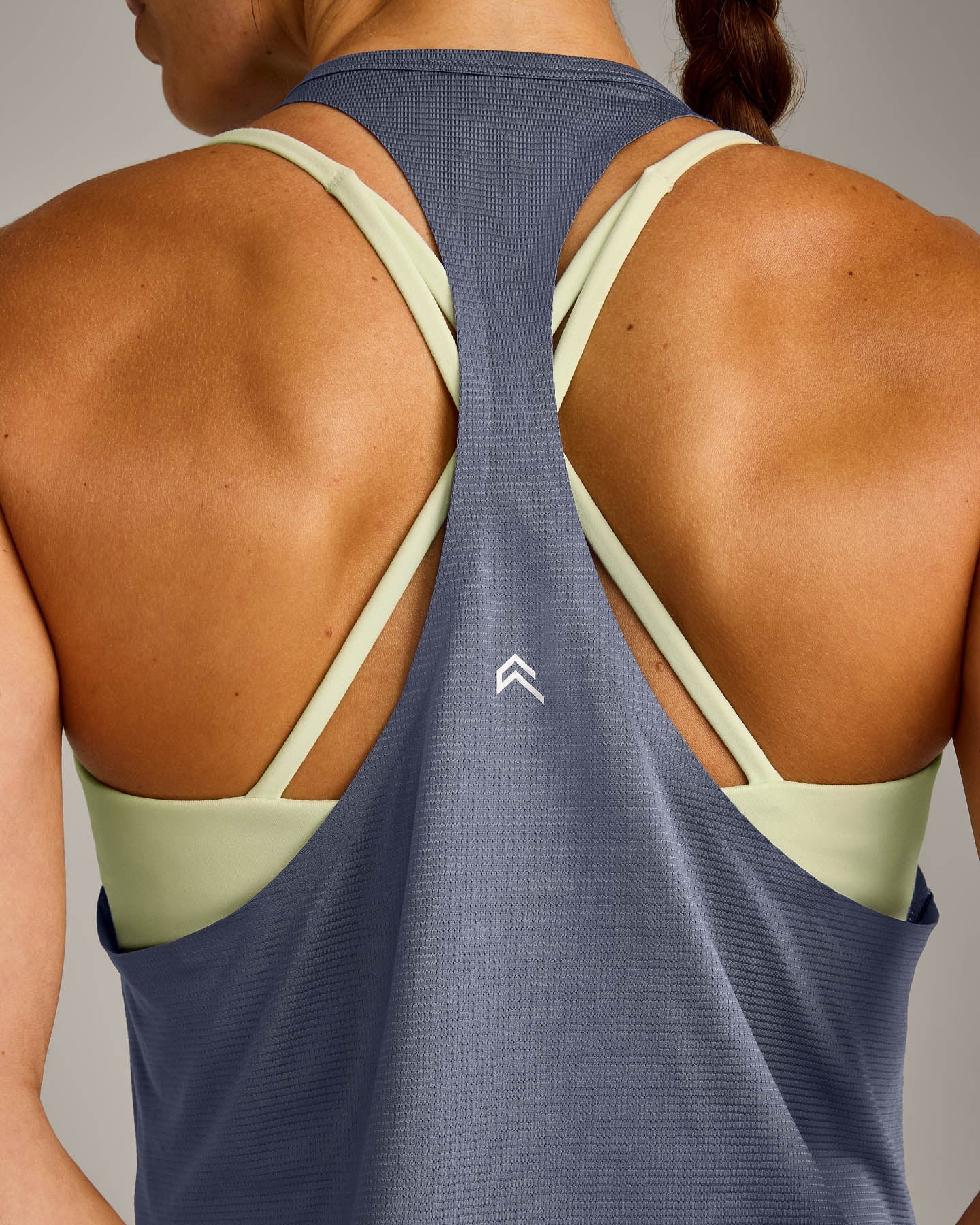 Alternative view of PrecisionMove Drop Armhole Tank Top | Granite Blue