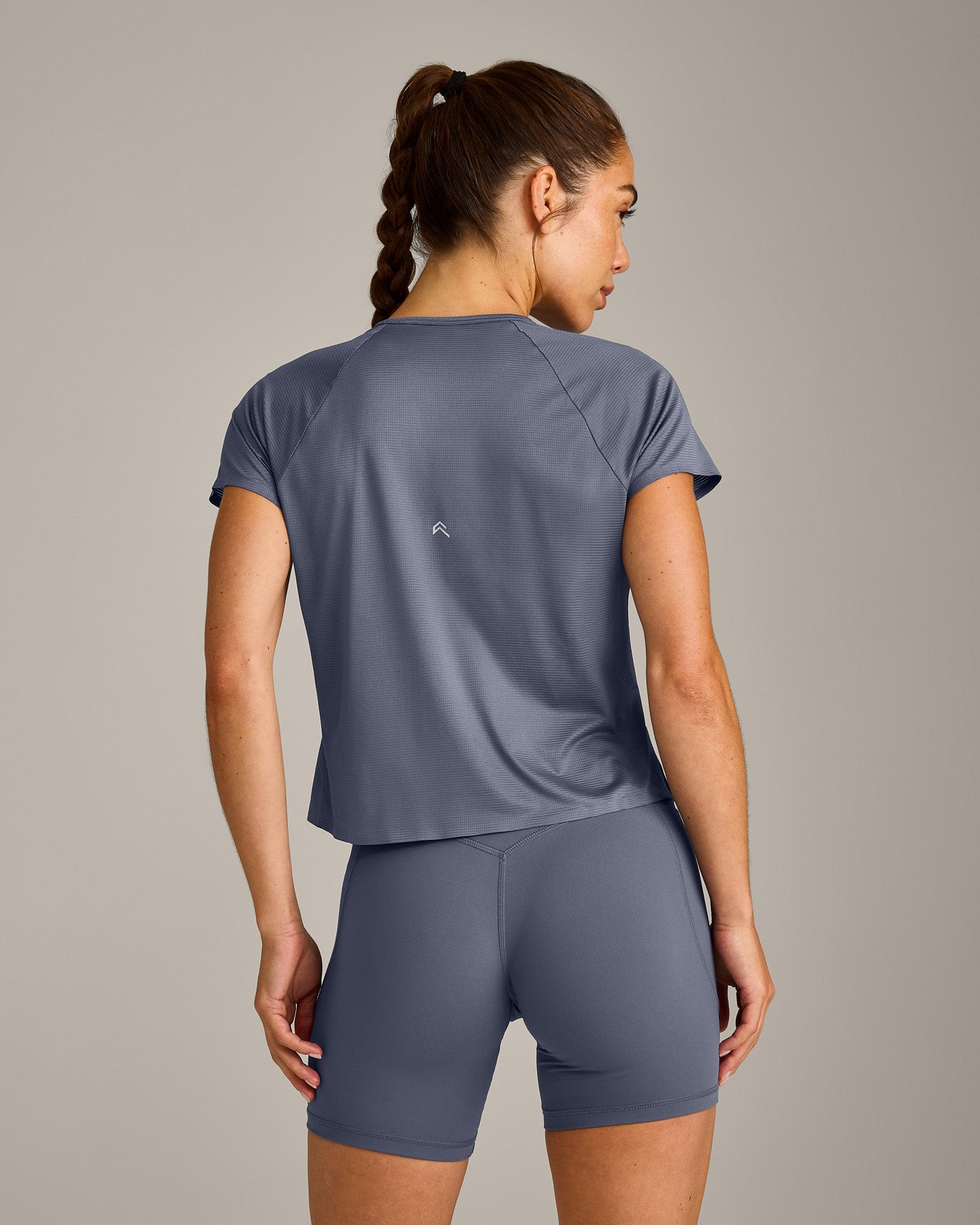 Alternative view of PrecisionMove Short Sleeve Top | Granite Blue
