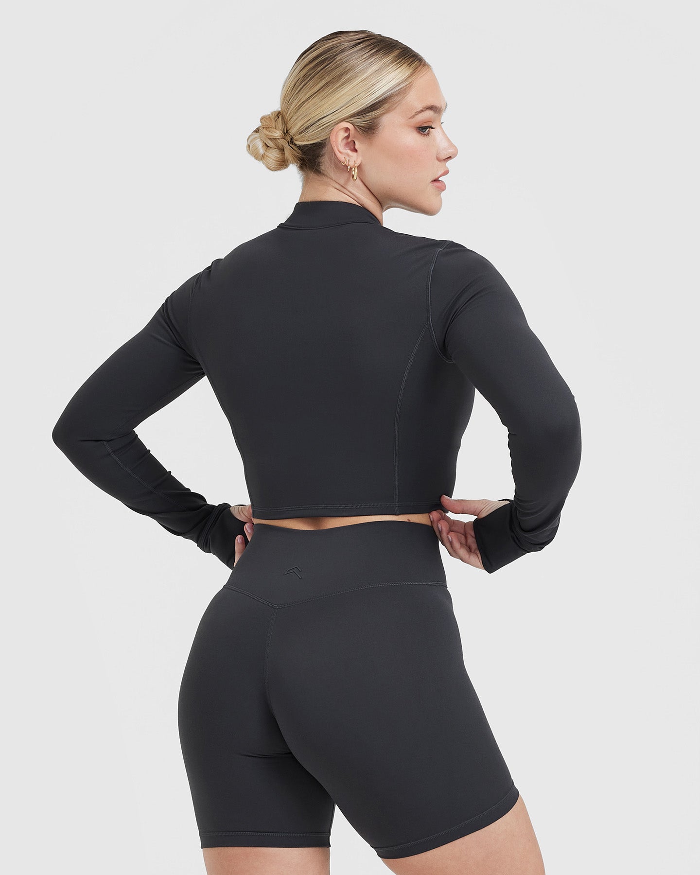Alternative view of Timeless Crop Jacket | Coal