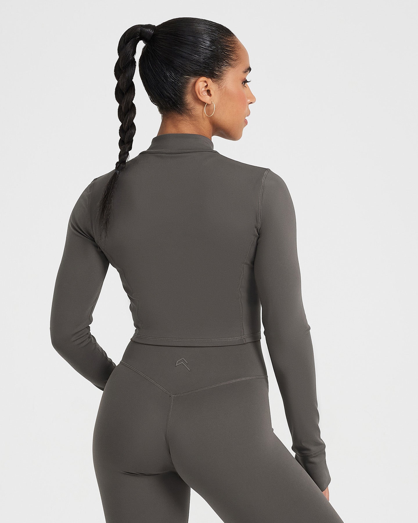 Alternative view of Timeless Crop Jacket | Deep Taupe