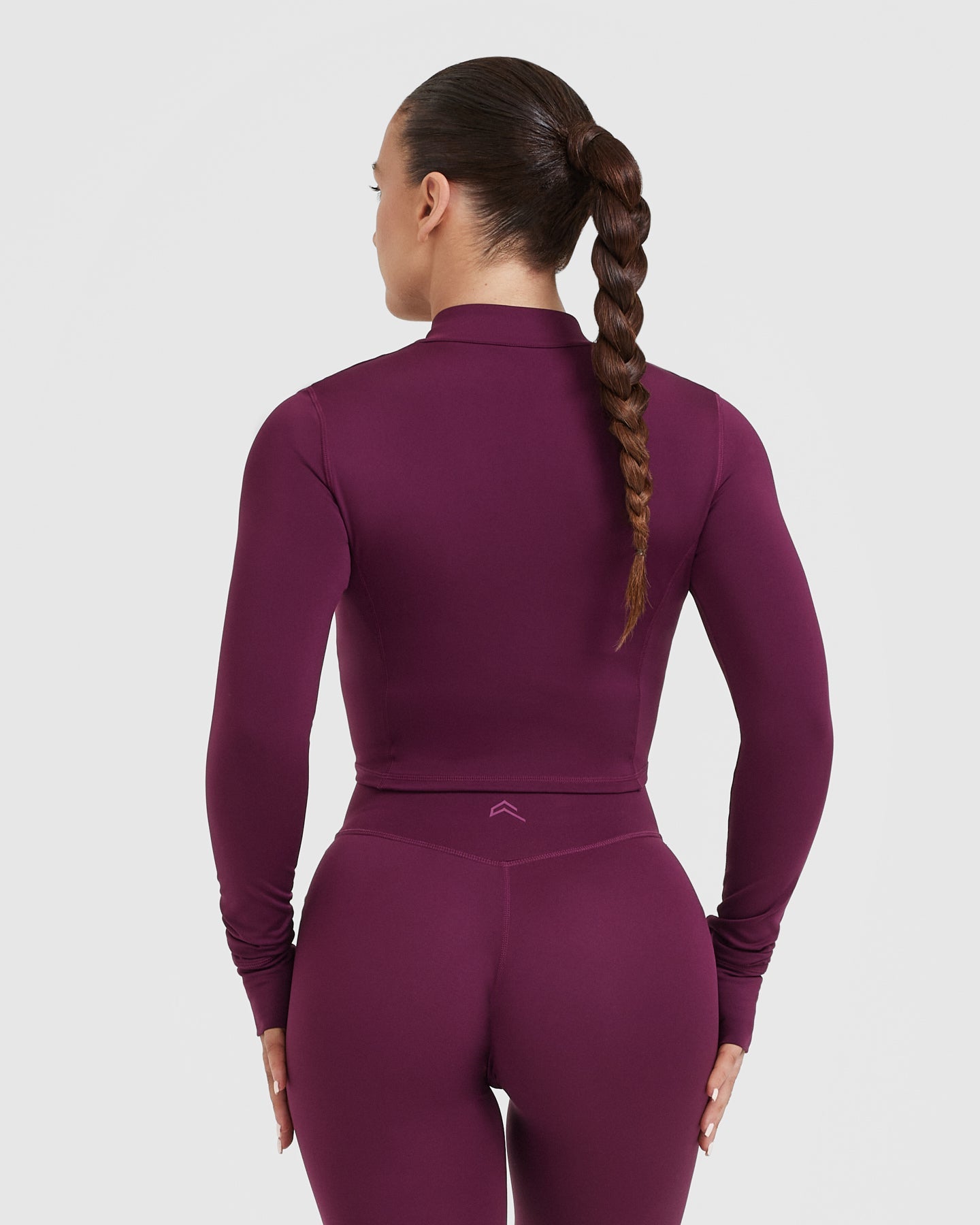 Alternative view of Timeless Crop Jacket | Ripe Fig