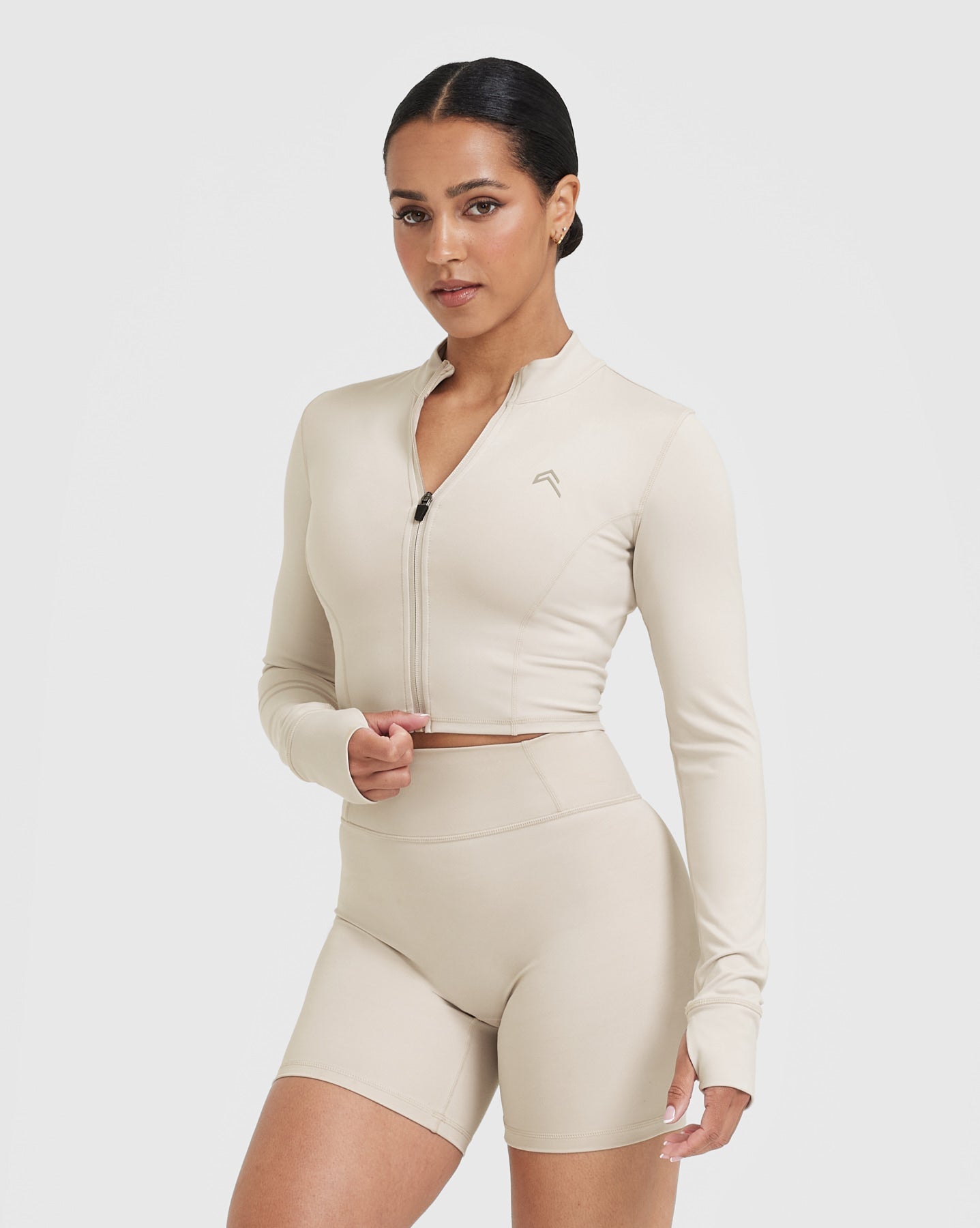 Alternative view of Timeless Crop Jacket | Sand