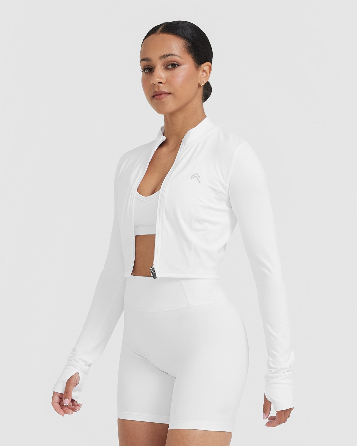 Alternative view of Timeless Crop Jacket | White