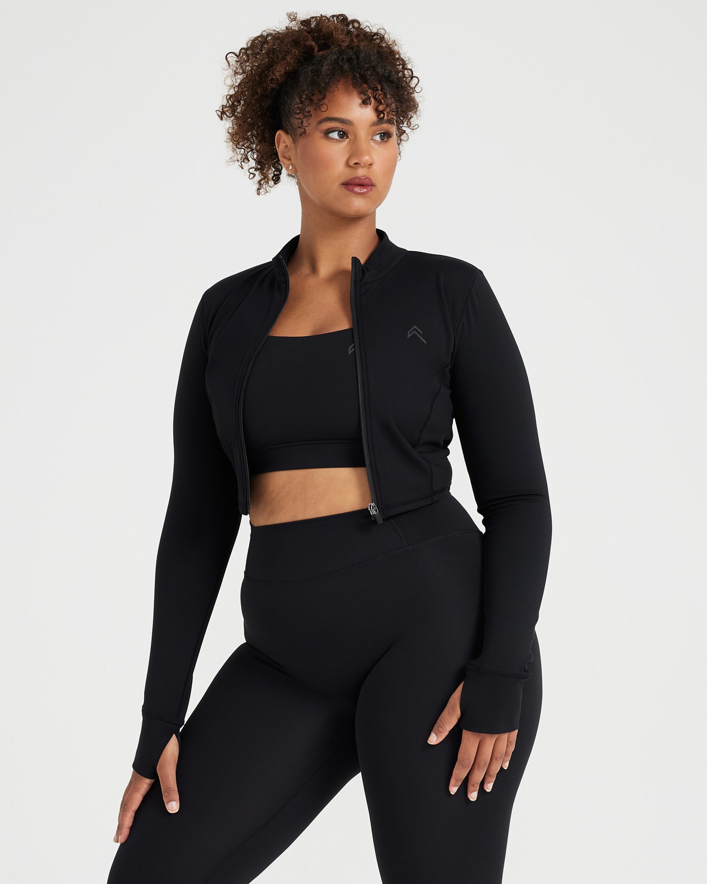 Alternative view of Timeless Crop Jacket | Black