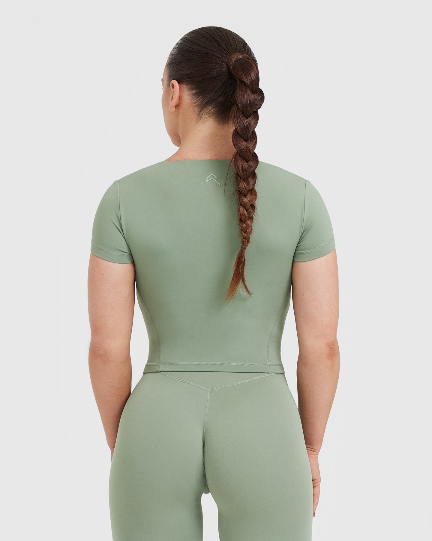 Alternative view of Timeless Crop Short Sleeve Tee | Sage