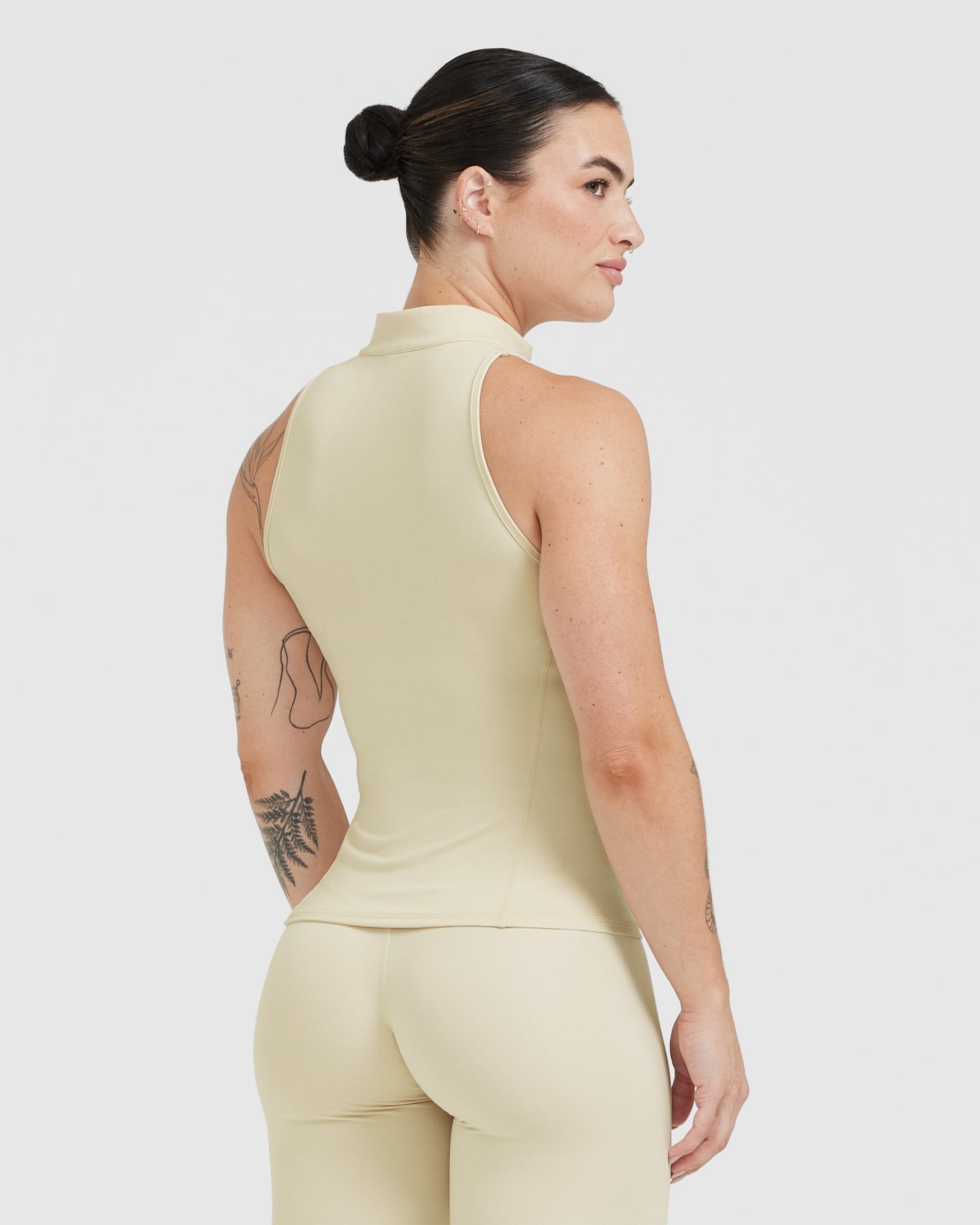 Alternative view of Timeless Half Zip Tank | Vanilla