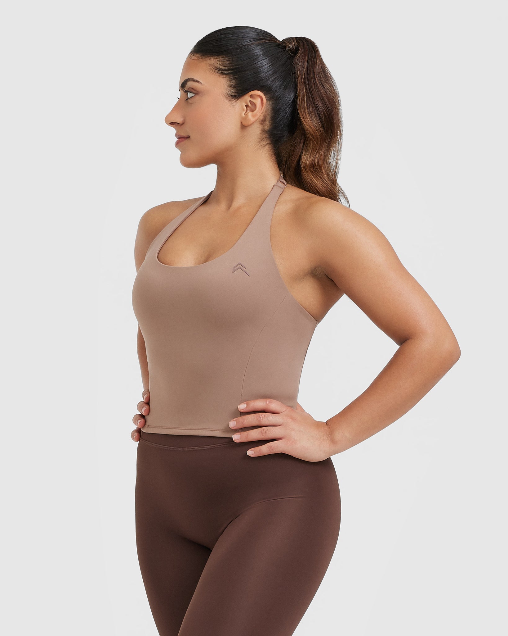 Timeless Halter Neck Mid Vest | Deep Walnut - Image 3