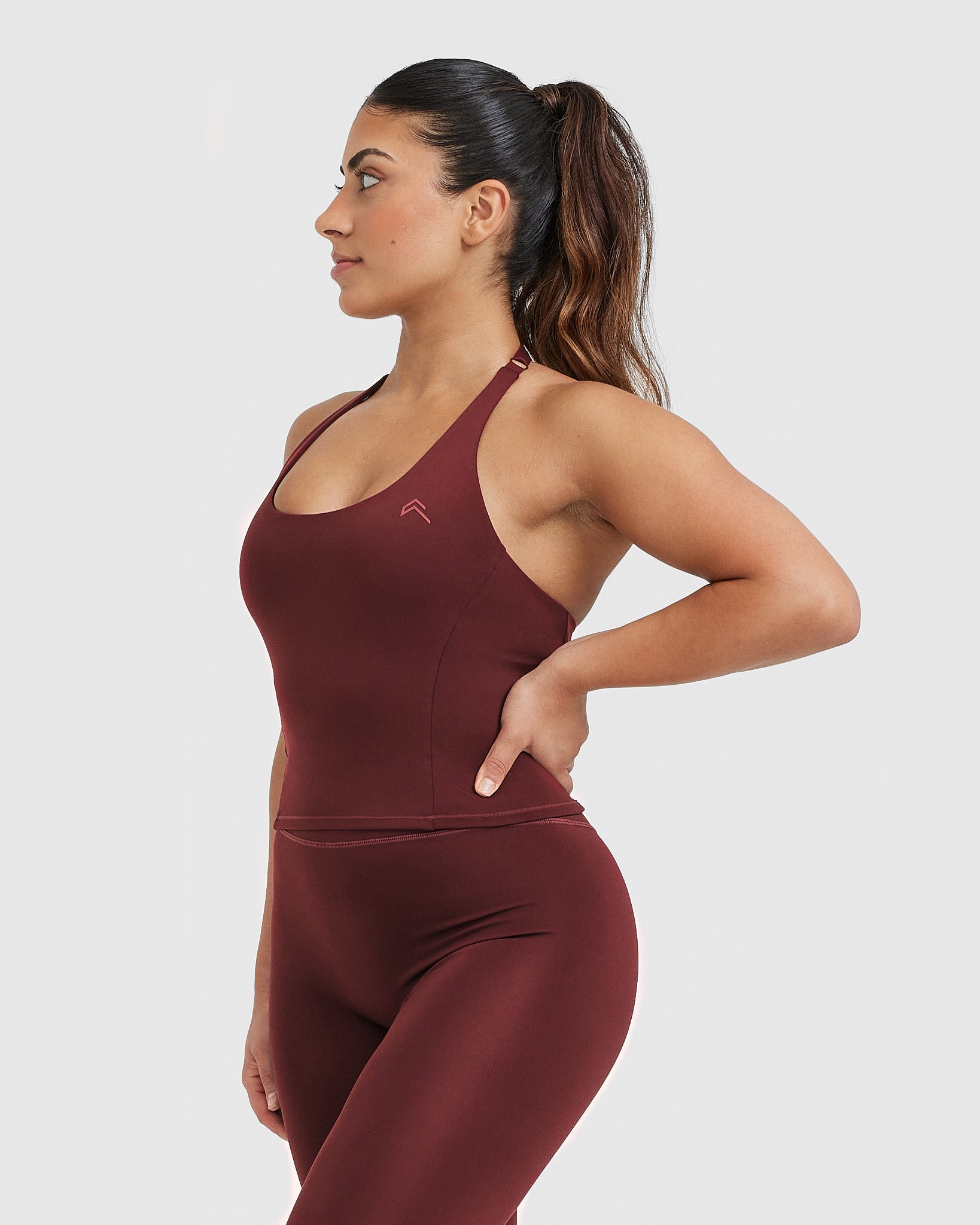 Timeless Halter Neck Mid Vest | Mulled Wine - Image 3