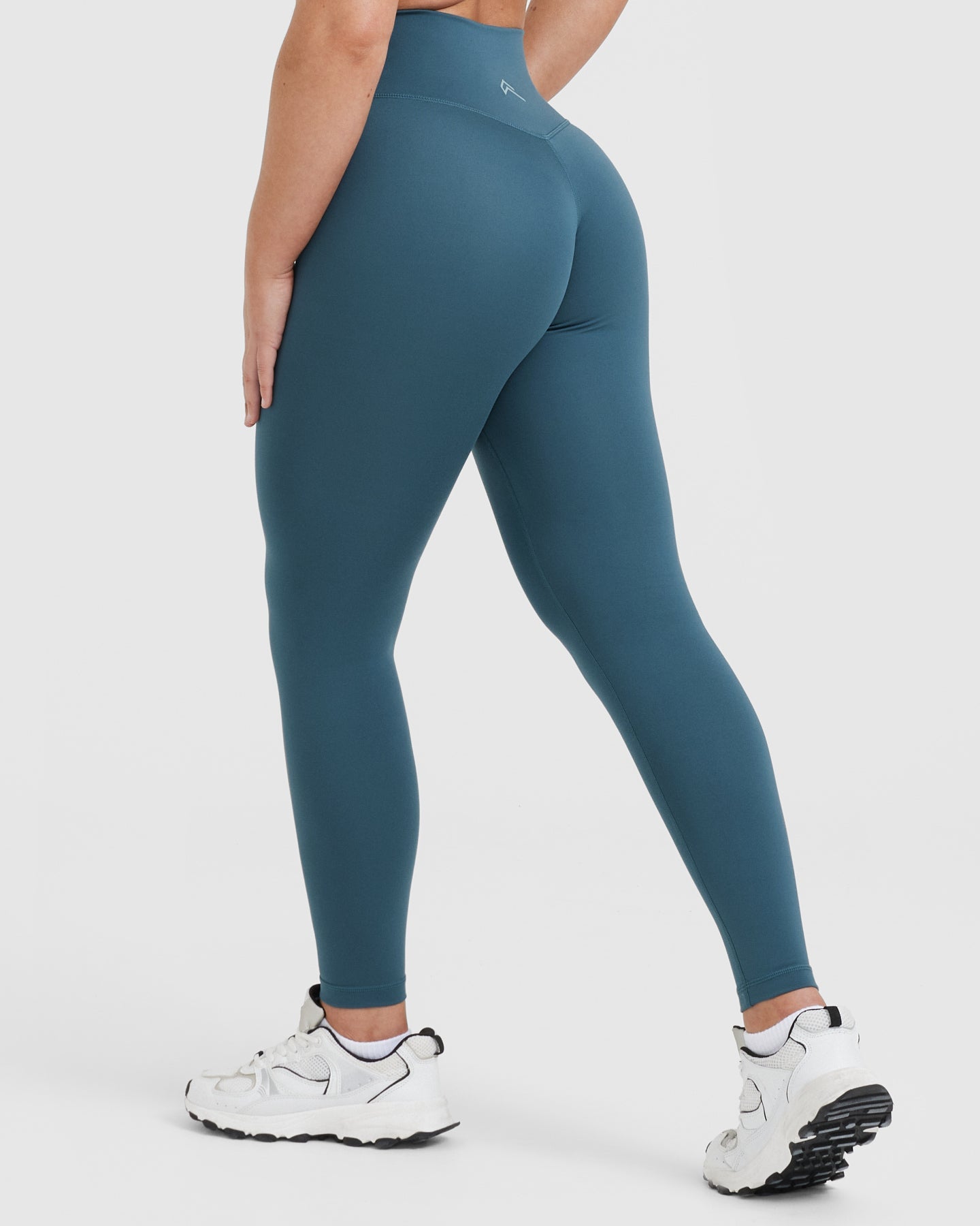 Alternative view of Timeless High Waisted Leggings | Lake Blue