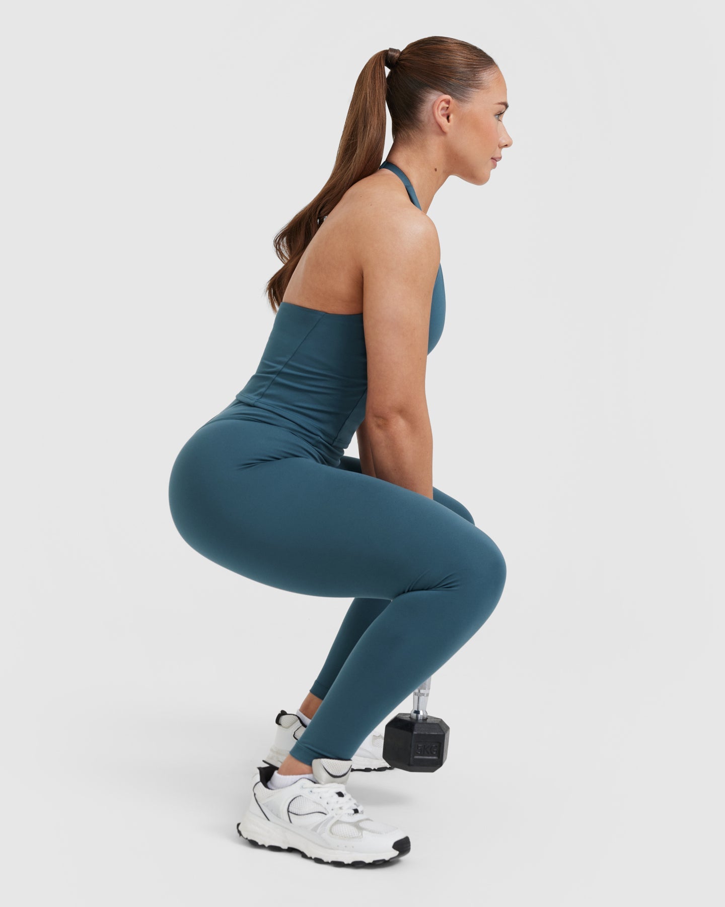 Timeless High Waisted Leggings | Lake Blue - Image 6