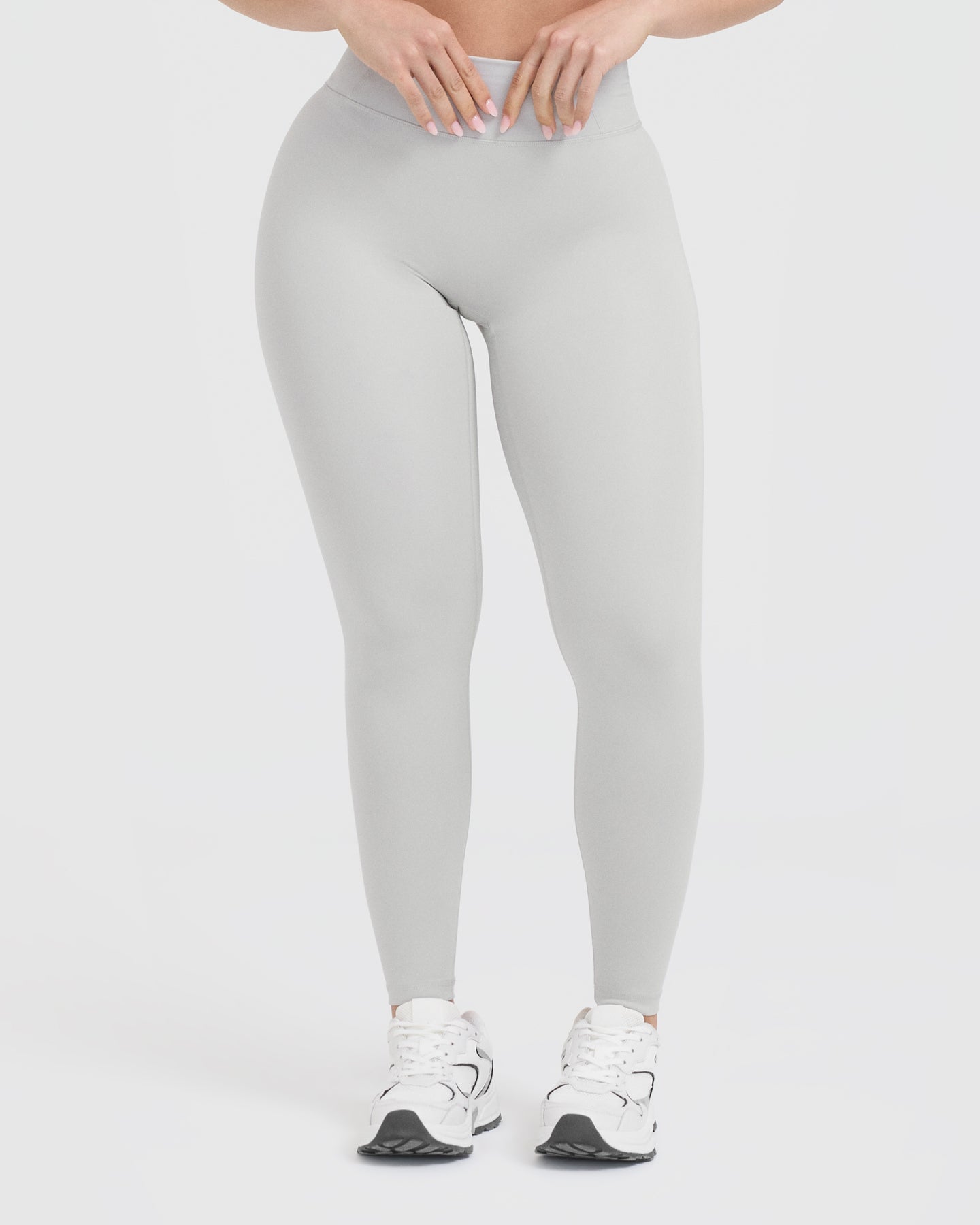 Timeless High Waisted Leggings | Light Grey - Image 3