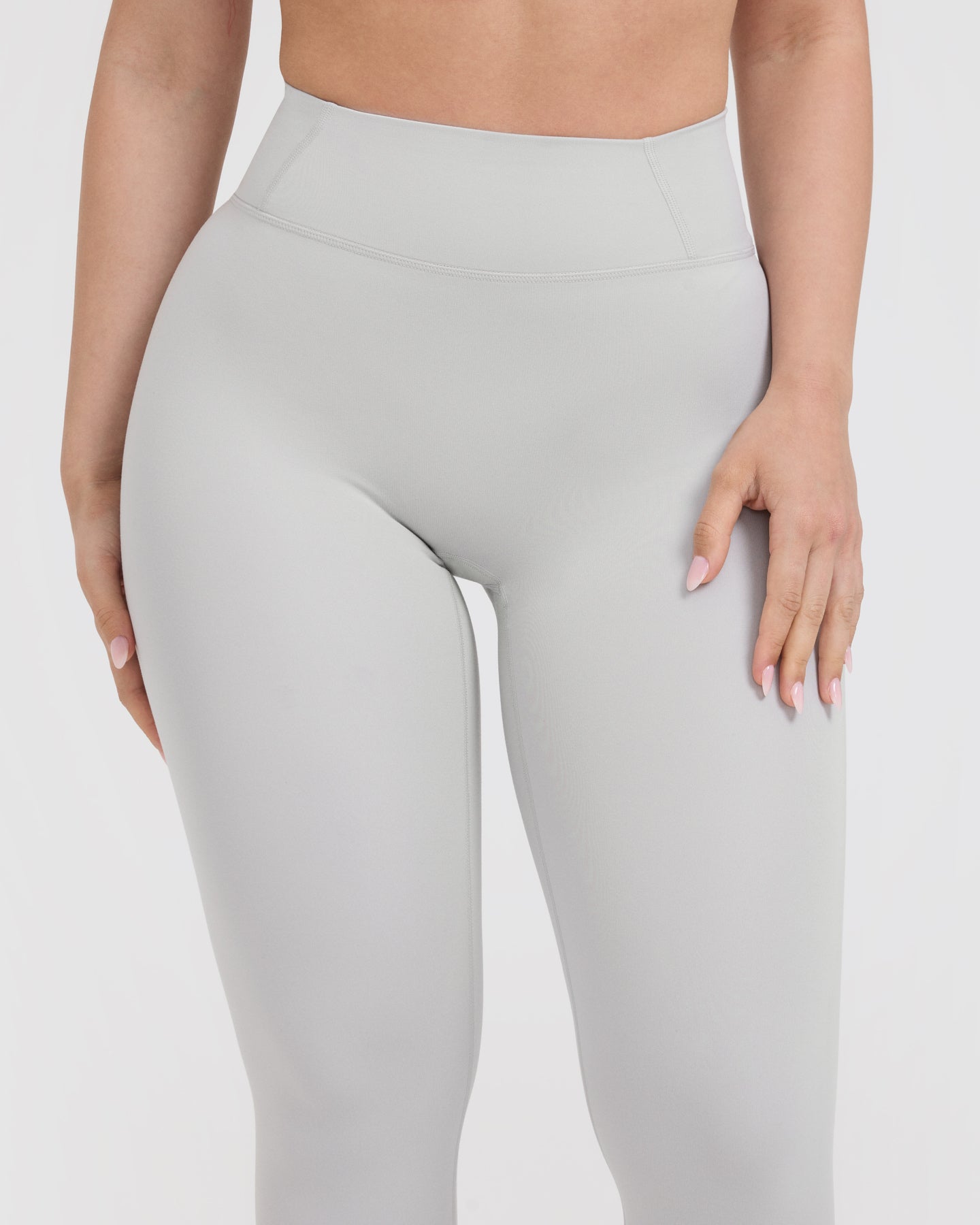 Timeless High Waisted Leggings | Light Grey - Image 4