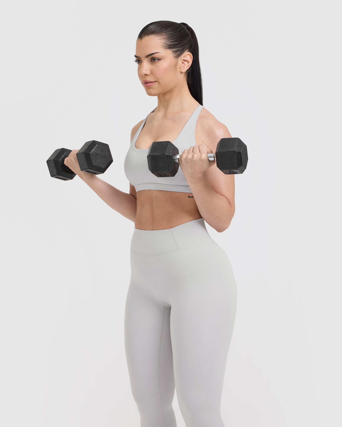 Timeless High Waisted Leggings | Light Grey - Image 6