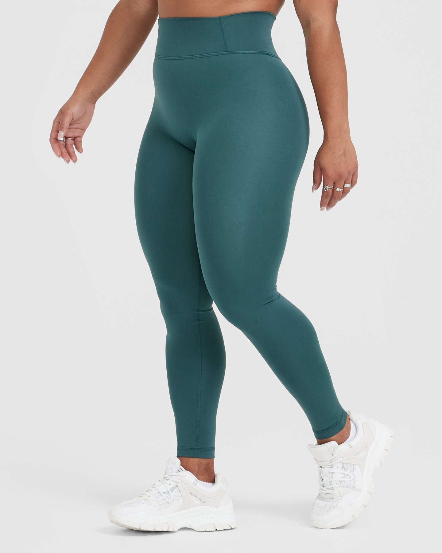 Timeless High Waisted Leggings | Marine Teal - Image 3