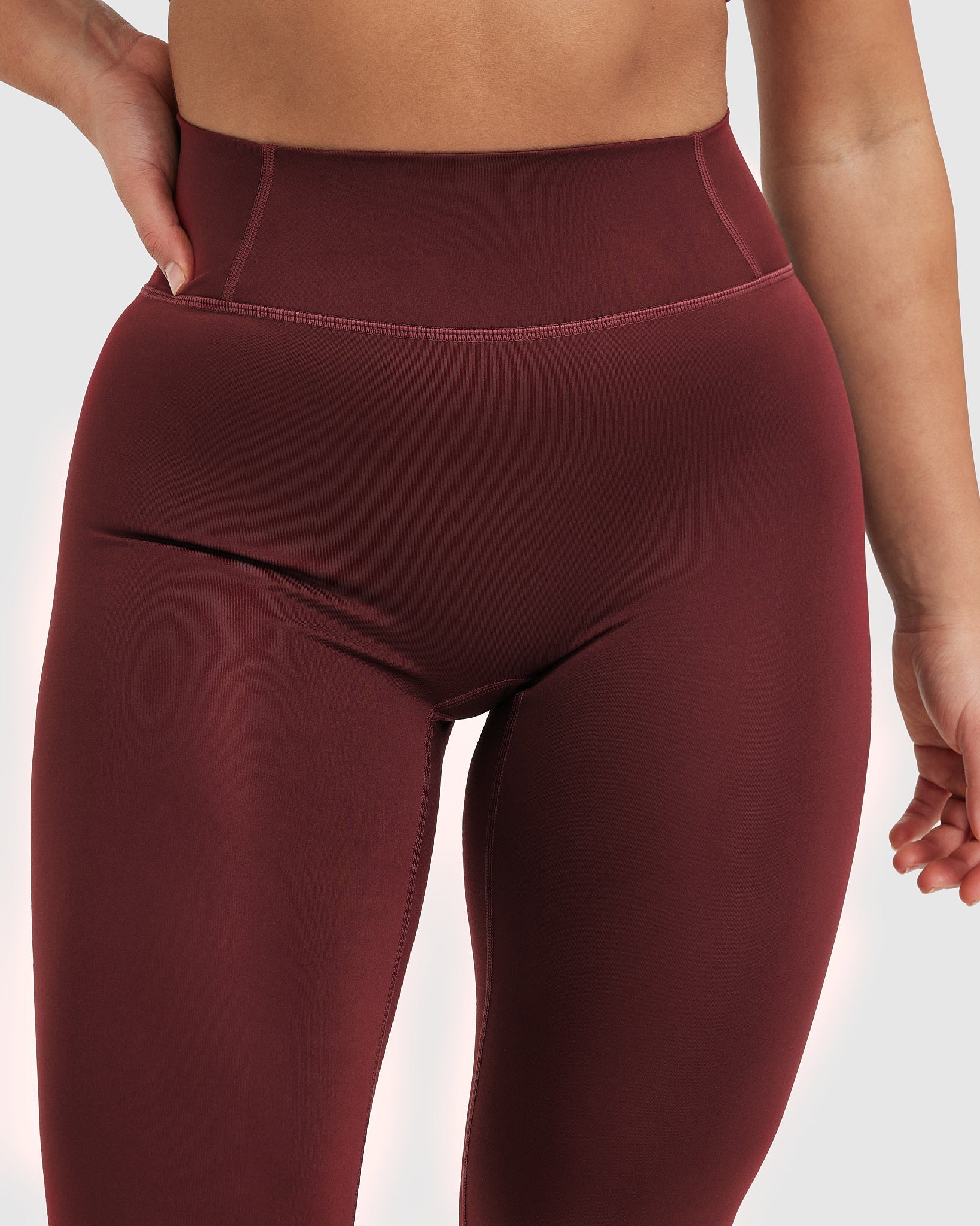Timeless High Waisted Leggings | Mulled Wine - Image 4