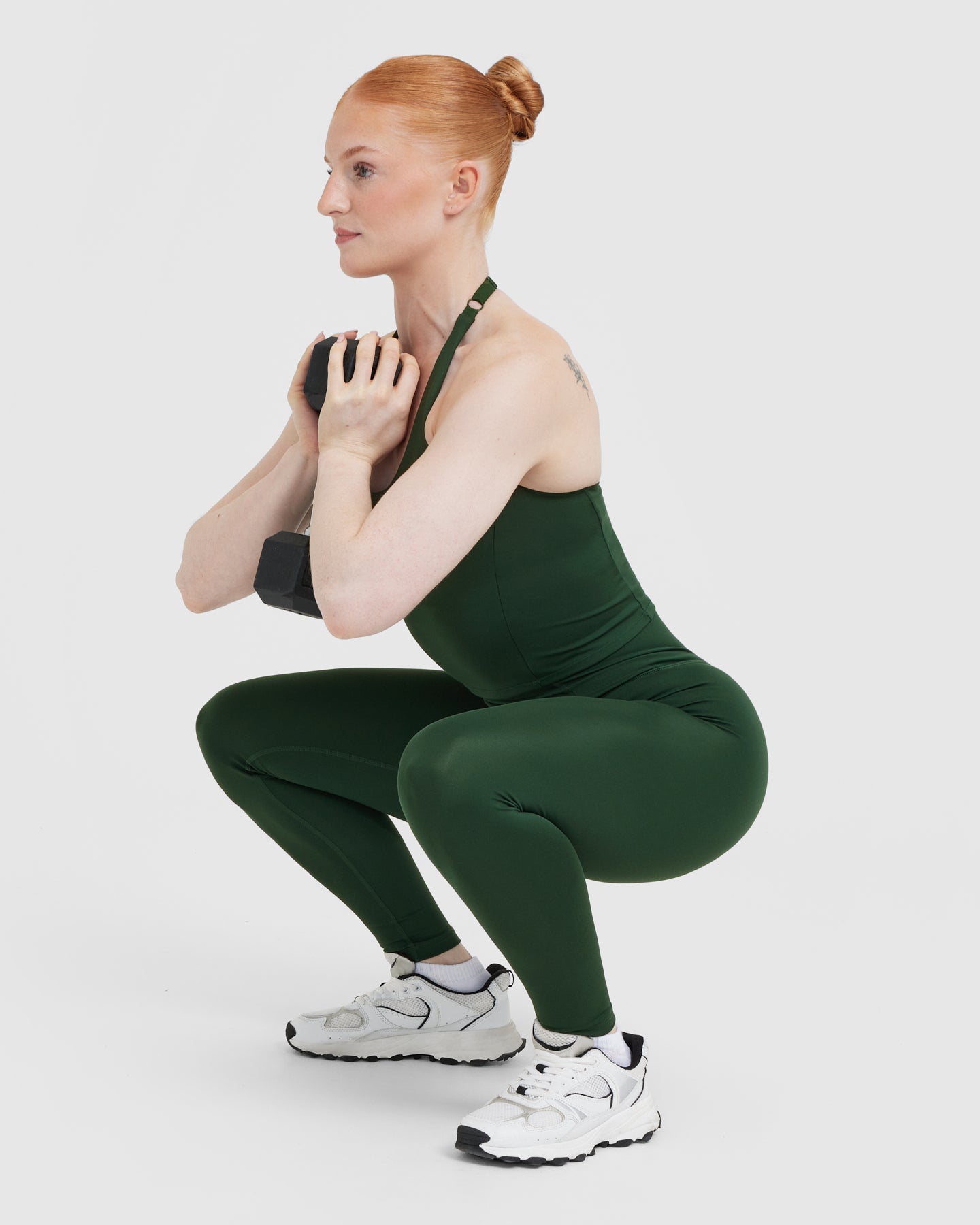 Timeless High Waisted Leggings | Pine Green - Image 6