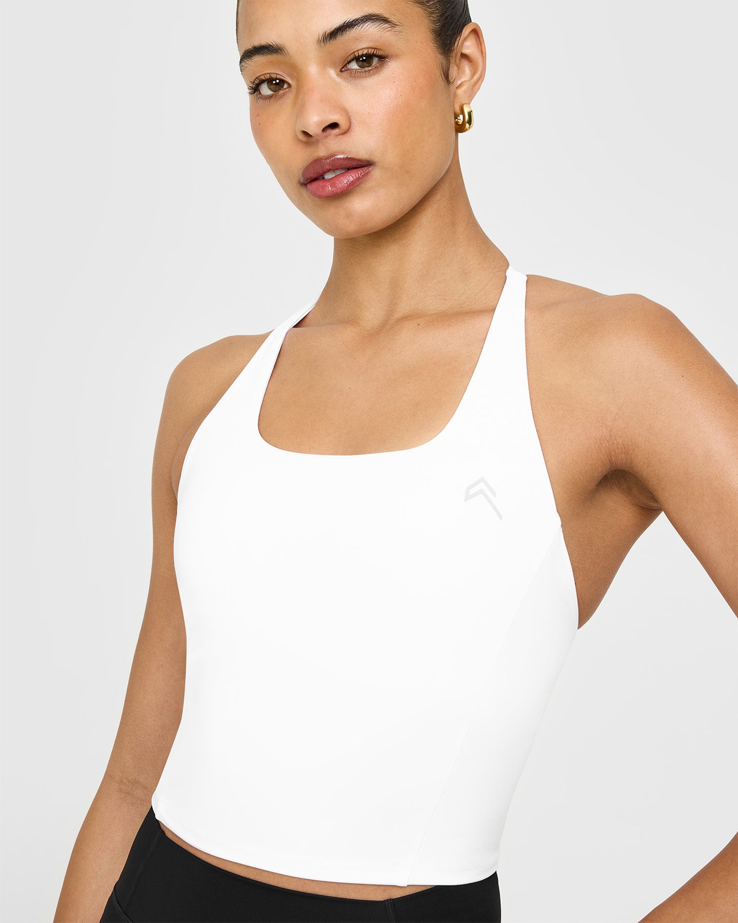 Timeless Square Neck Mid Vest | White - Image 5