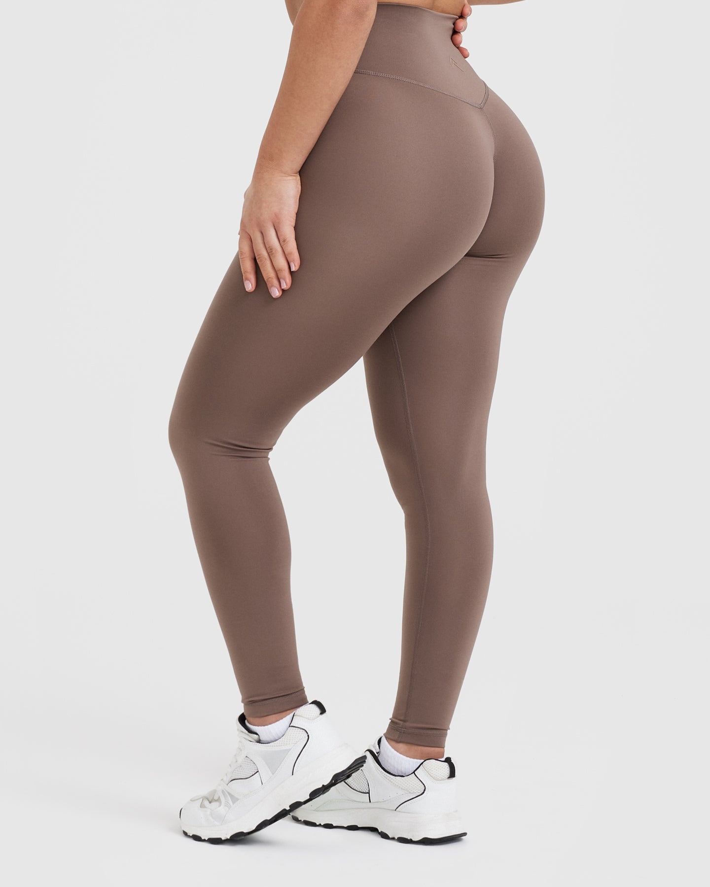 Alternative view of Timeless High Waisted Leggings | Cool Brown