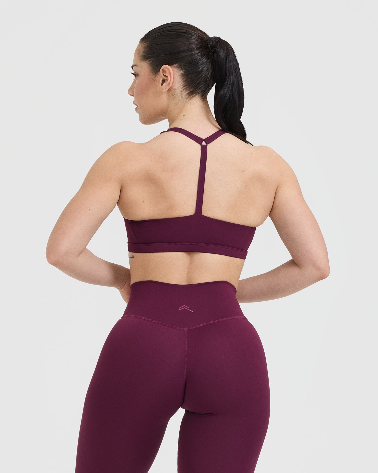 Timeless Square Neck Sports Bra | Ripe Fig - Image 2
