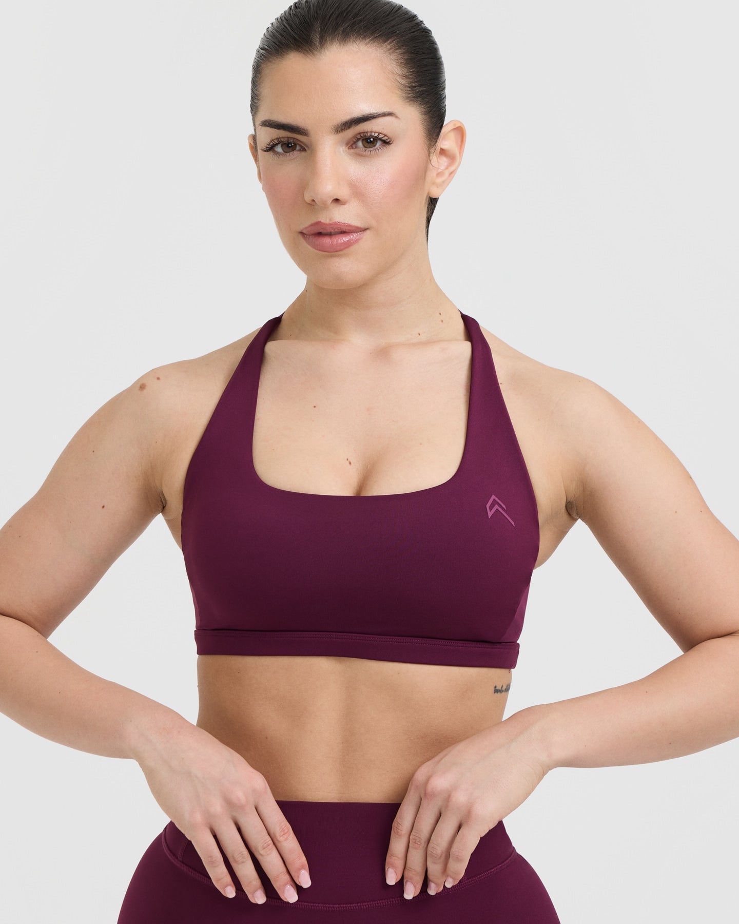 Timeless Square Neck Sports Bra | Ripe Fig - Image 4