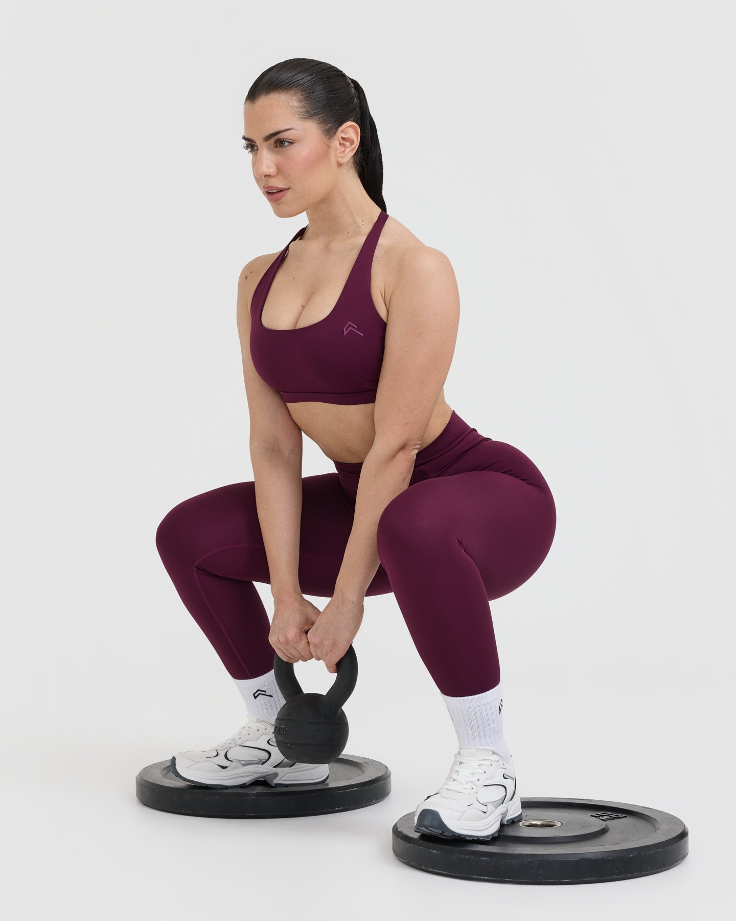 Timeless Square Neck Sports Bra | Ripe Fig - Image 6