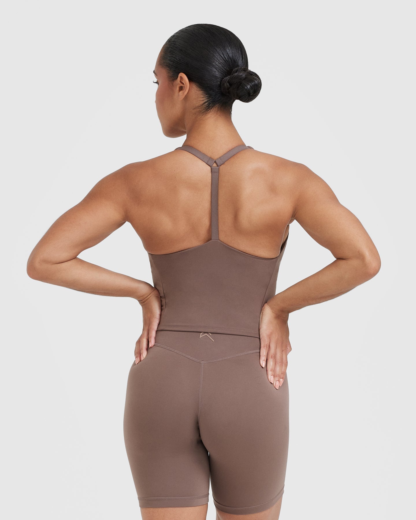Timeless Square Neck Mid Vest | Cool Brown - Image 2
