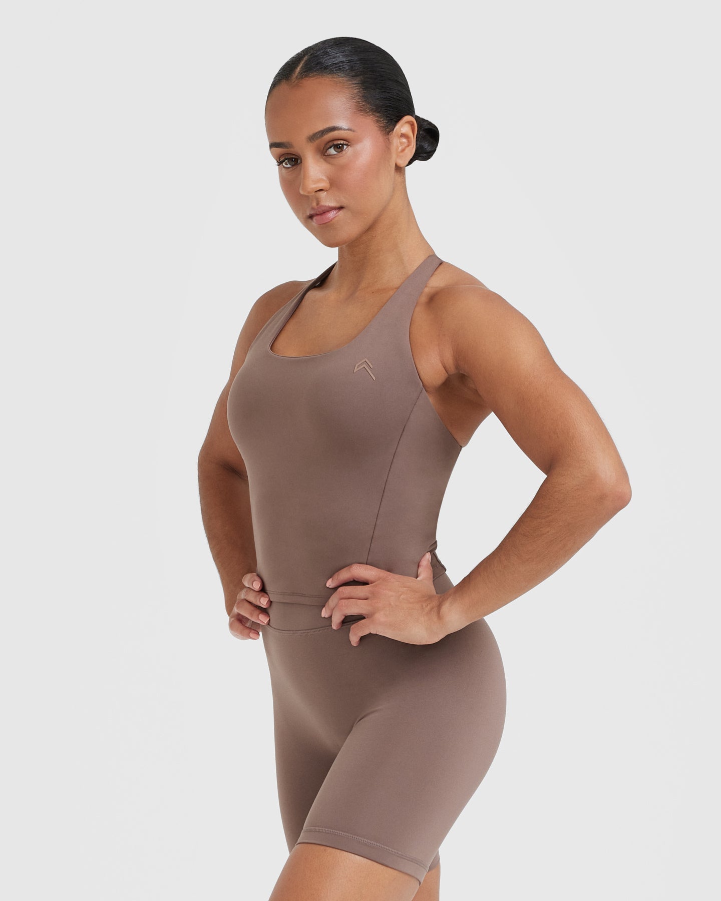 Timeless Square Neck Mid Vest | Cool Brown - Image 3