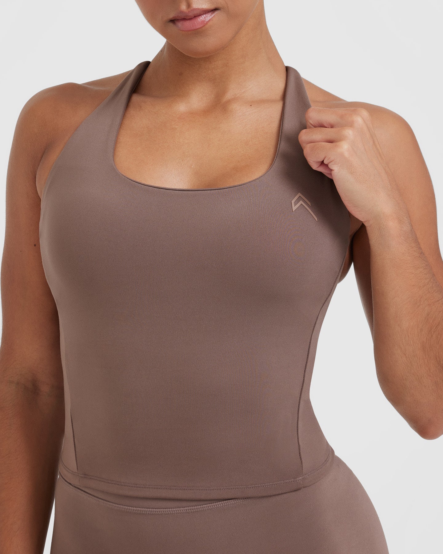 Timeless Square Neck Mid Vest | Cool Brown - Image 4