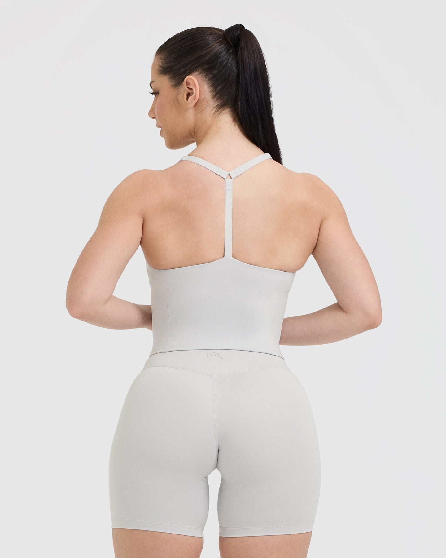 Timeless Square Neck Mid Vest | Light Grey - Image 2