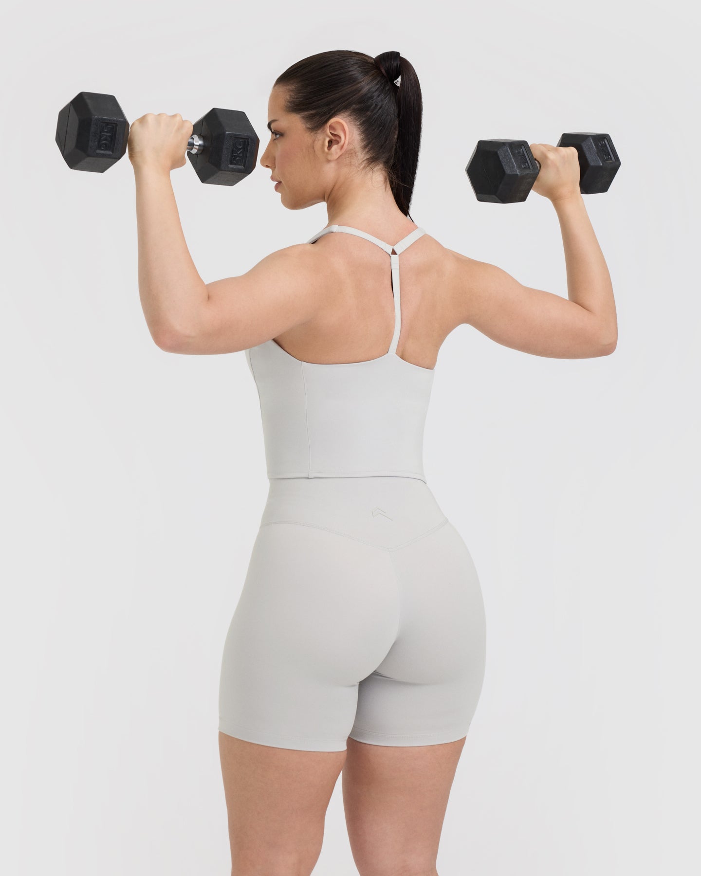 Timeless Square Neck Mid Vest | Light Grey - Image 6