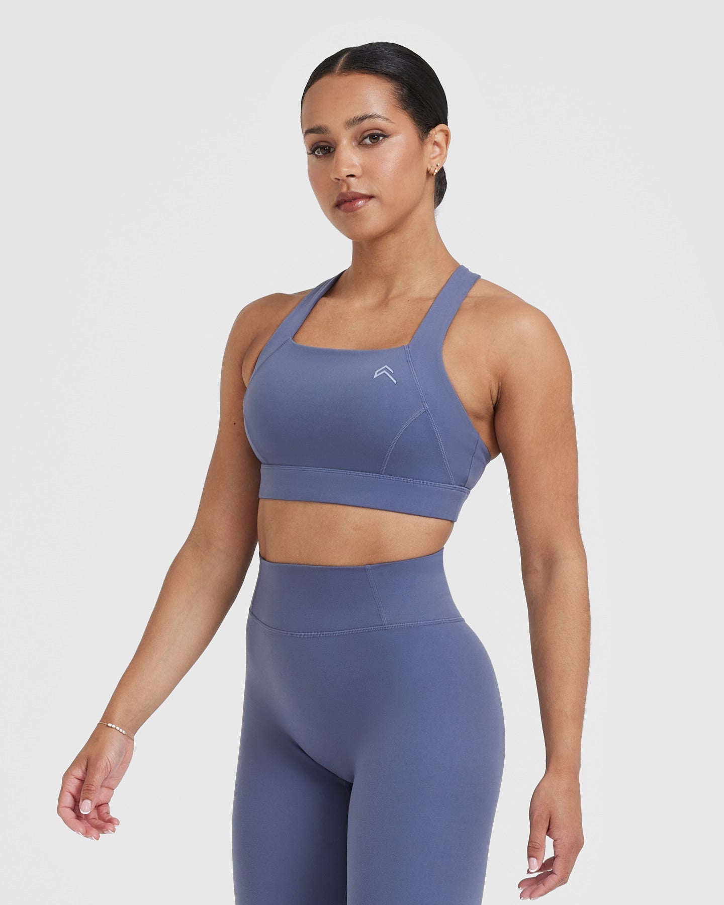Timeless Wide Strap Sports Bra | Slate Blue - Image 3