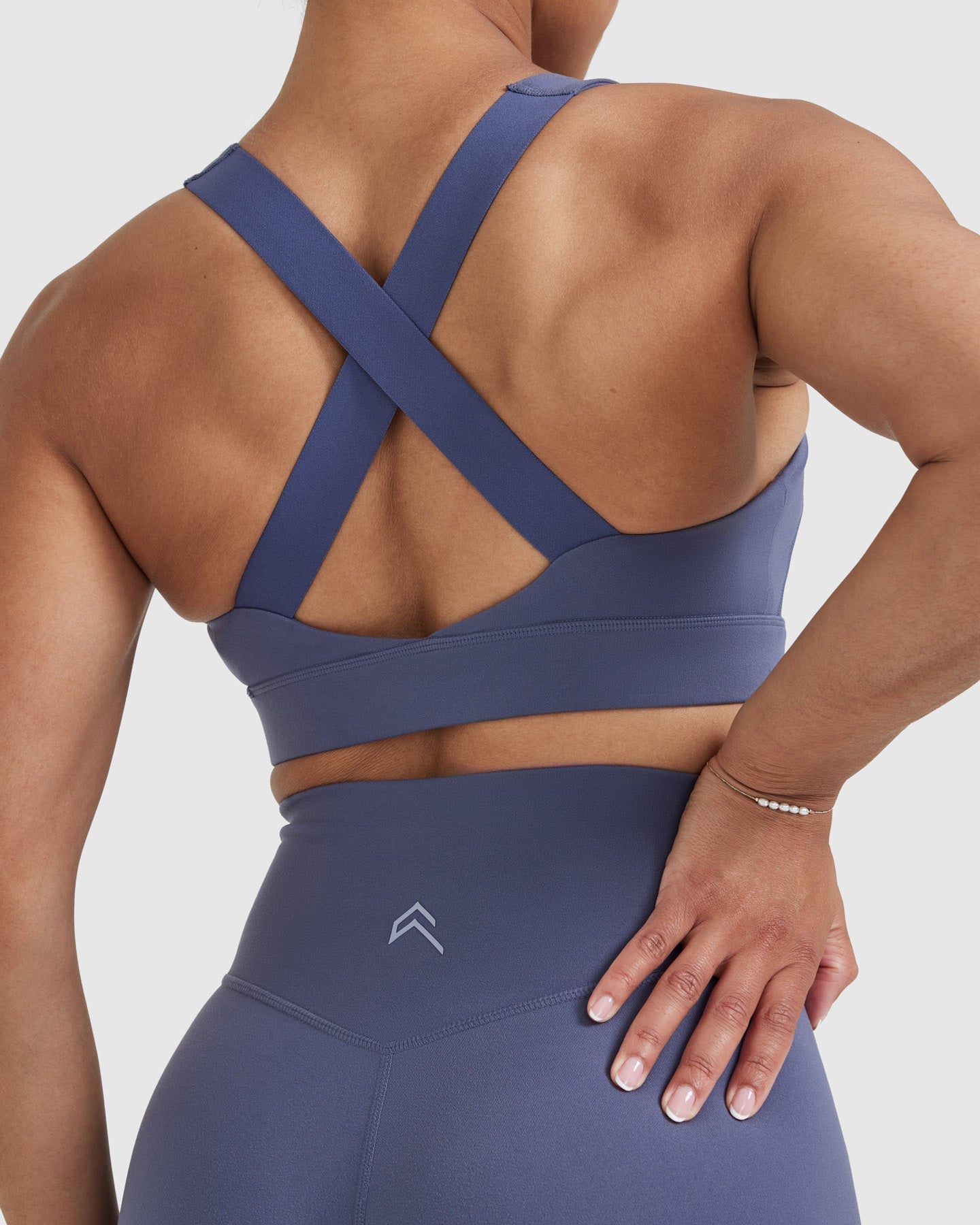 Timeless Wide Strap Sports Bra | Slate Blue - Image 5