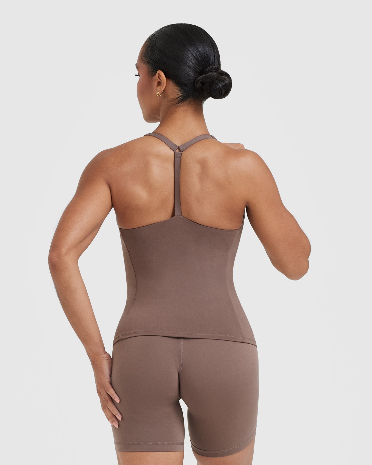 Timeless Square Neck Vest | Cool Brown - Image 2