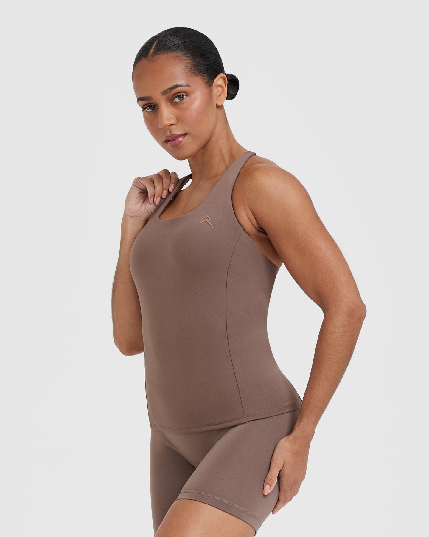Timeless Square Neck Vest | Cool Brown - Image 3