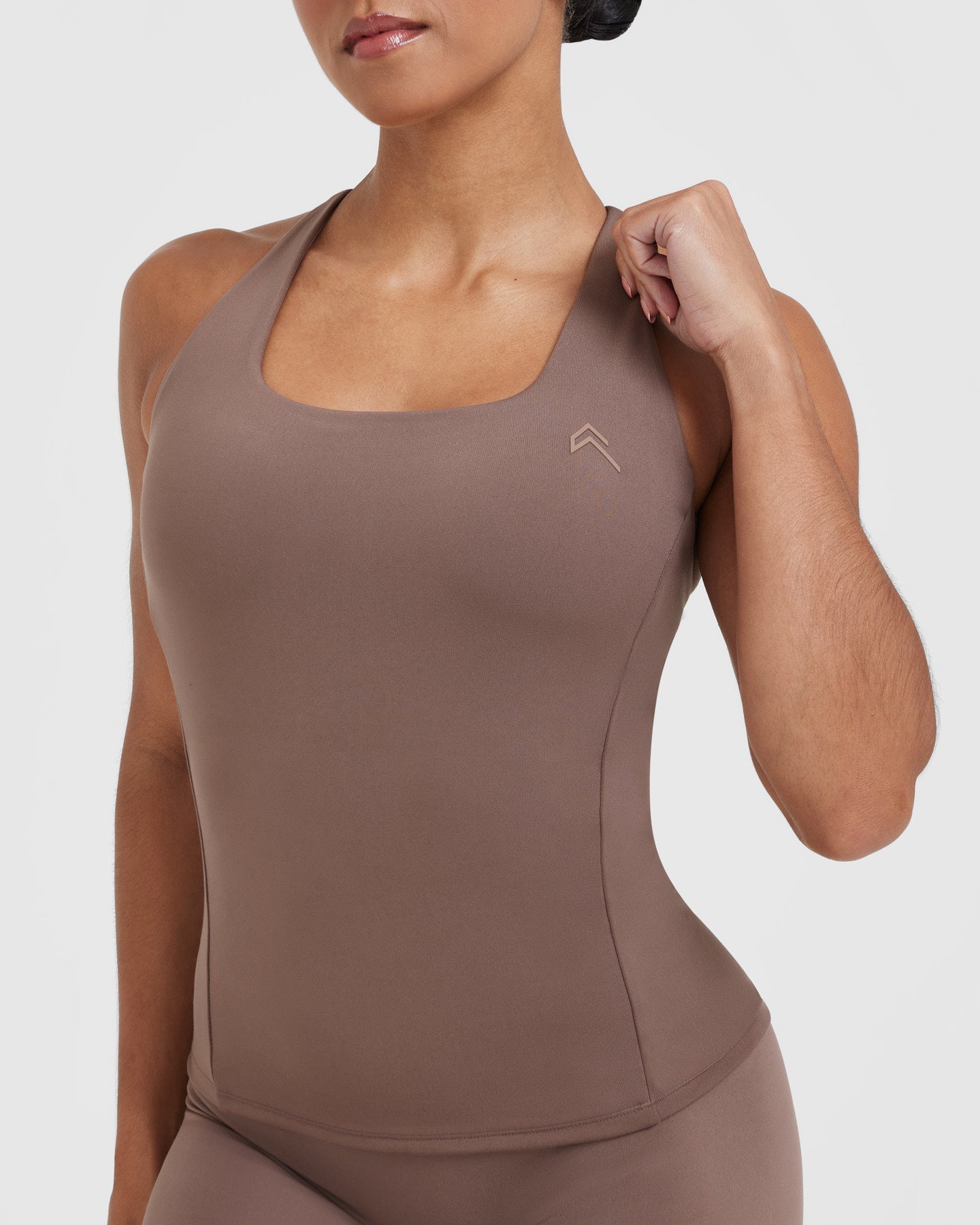 Timeless Square Neck Vest | Cool Brown - Image 4