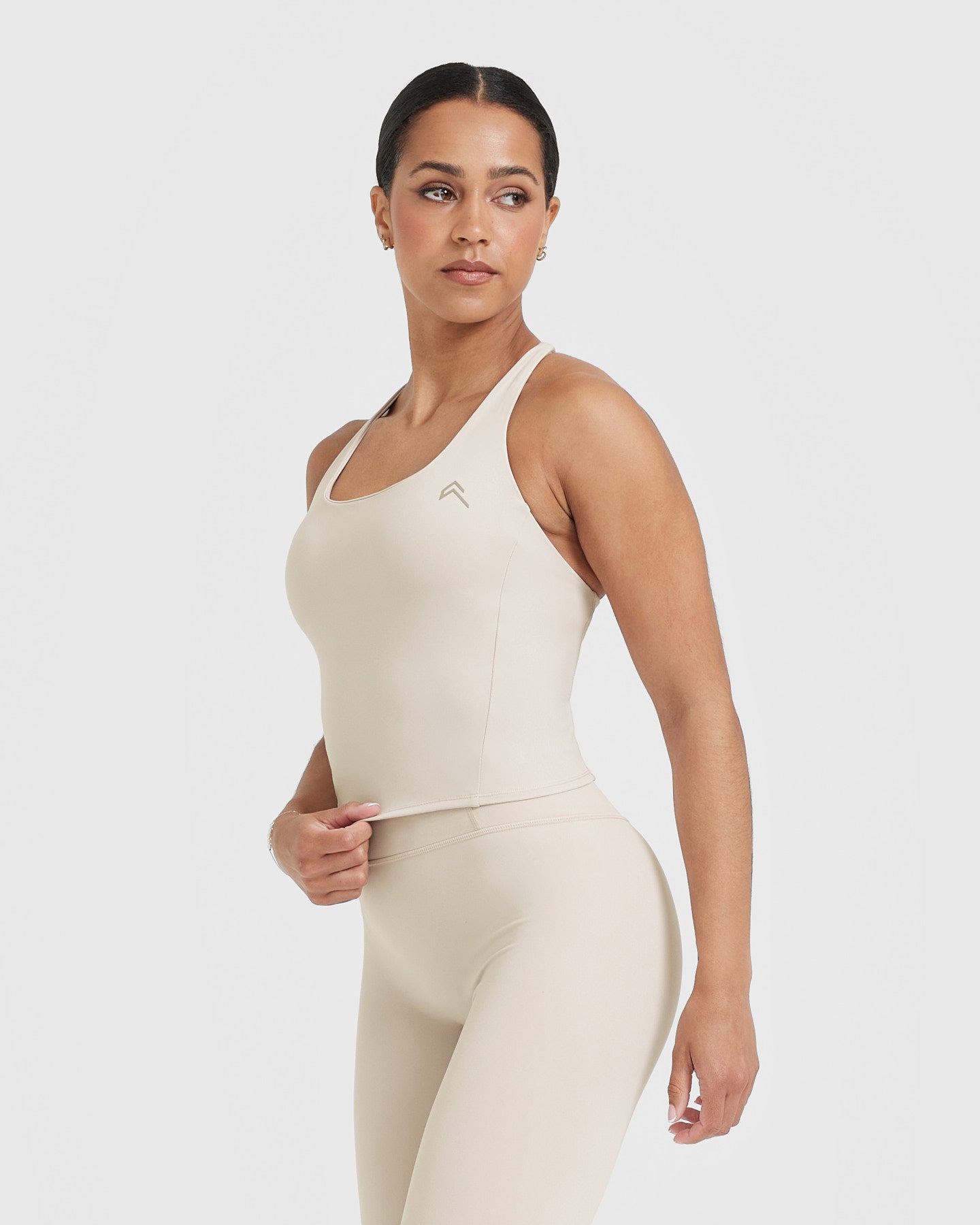 Timeless Square Neck Mid Vest | Sand - Image 3
