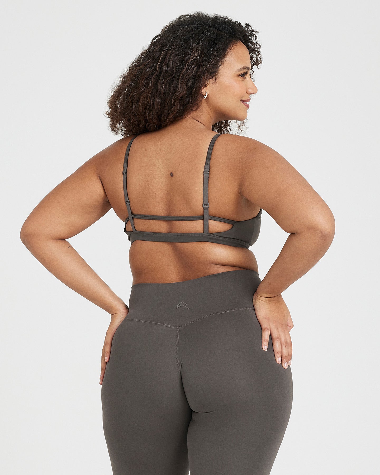 Alternative view of Timeless Strappy Bralette | Deep Taupe