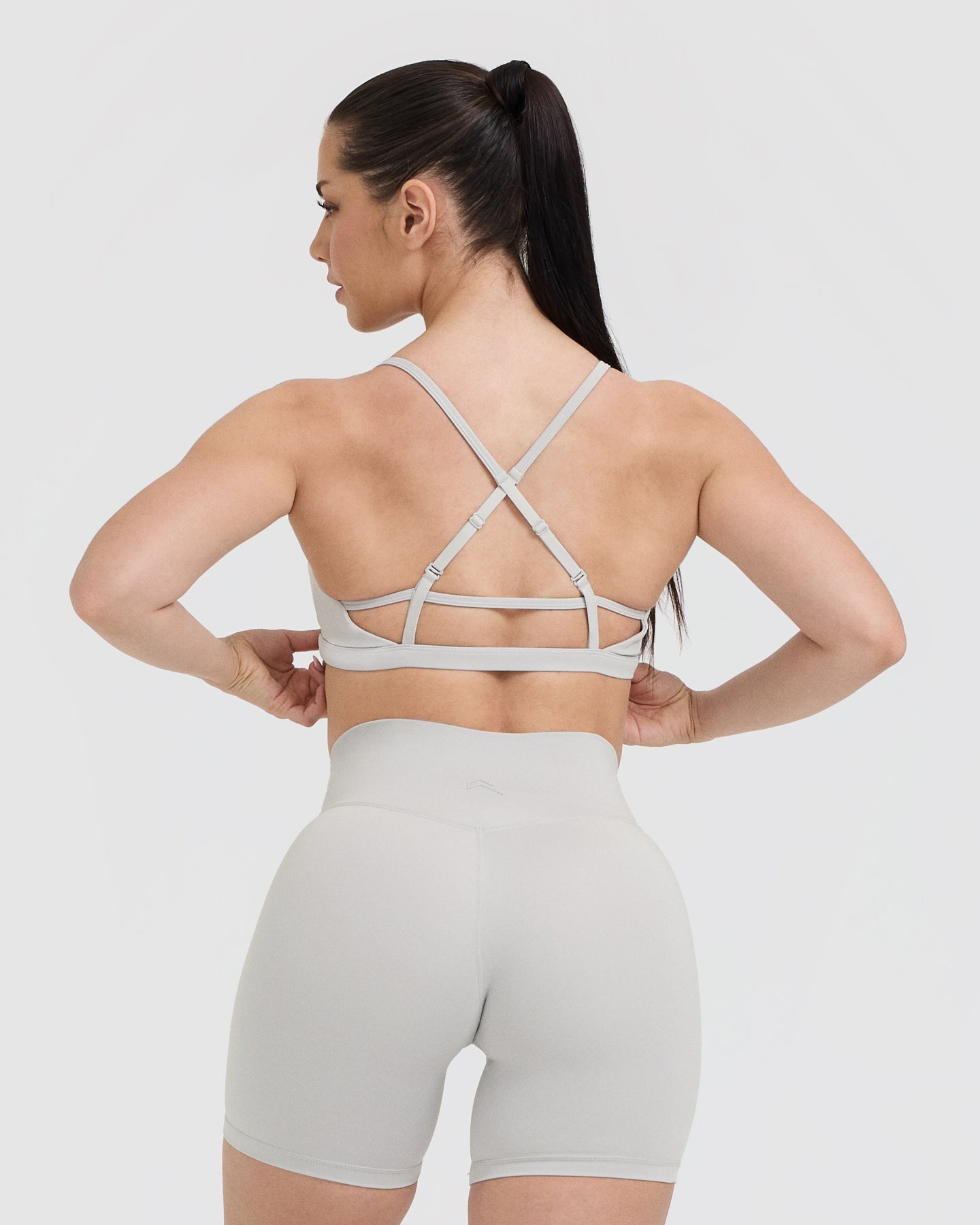 Alternative view of Timeless Strappy Bralette | Light Grey