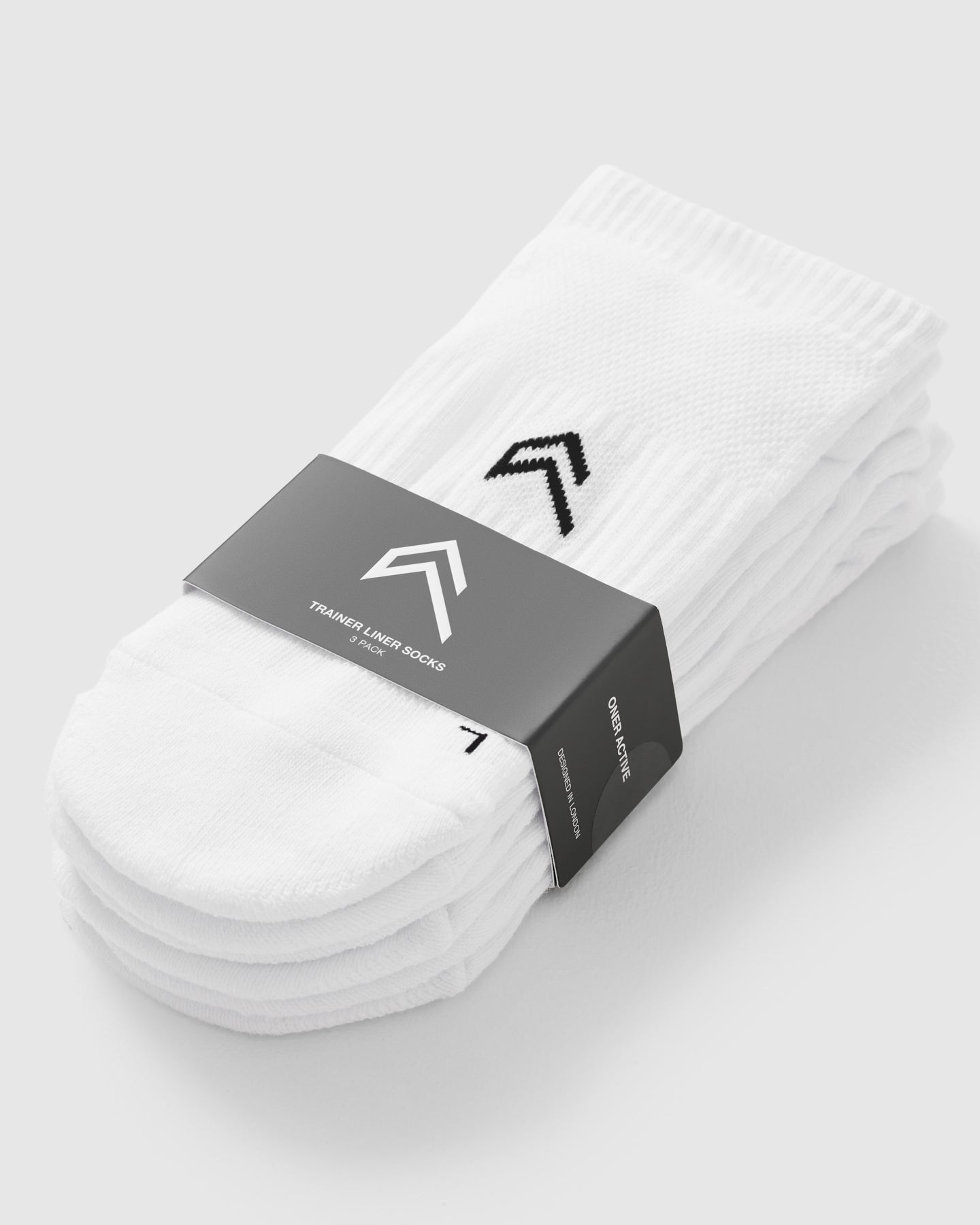 Trainer Liner Socks 3 Pack | White - Image 5